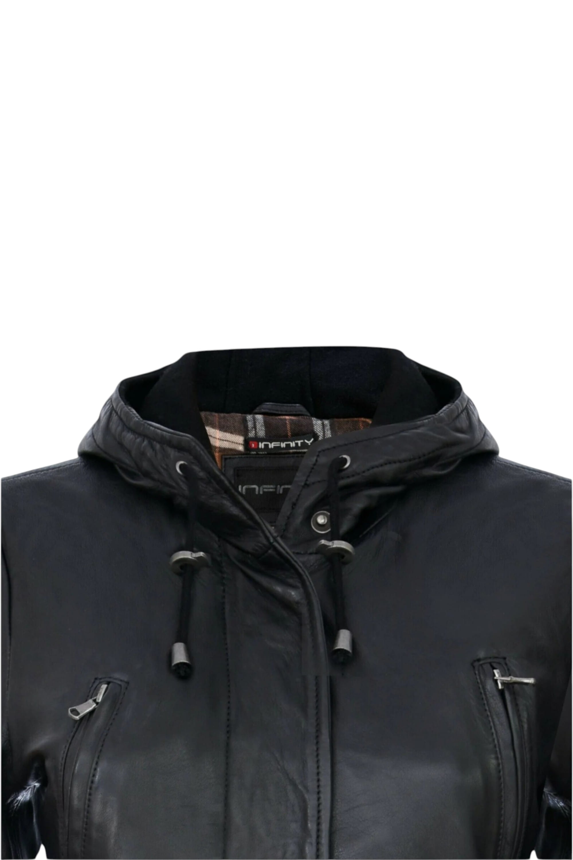 Black Hooded Parka Jacket-Oakengates, Image 5 of 5
