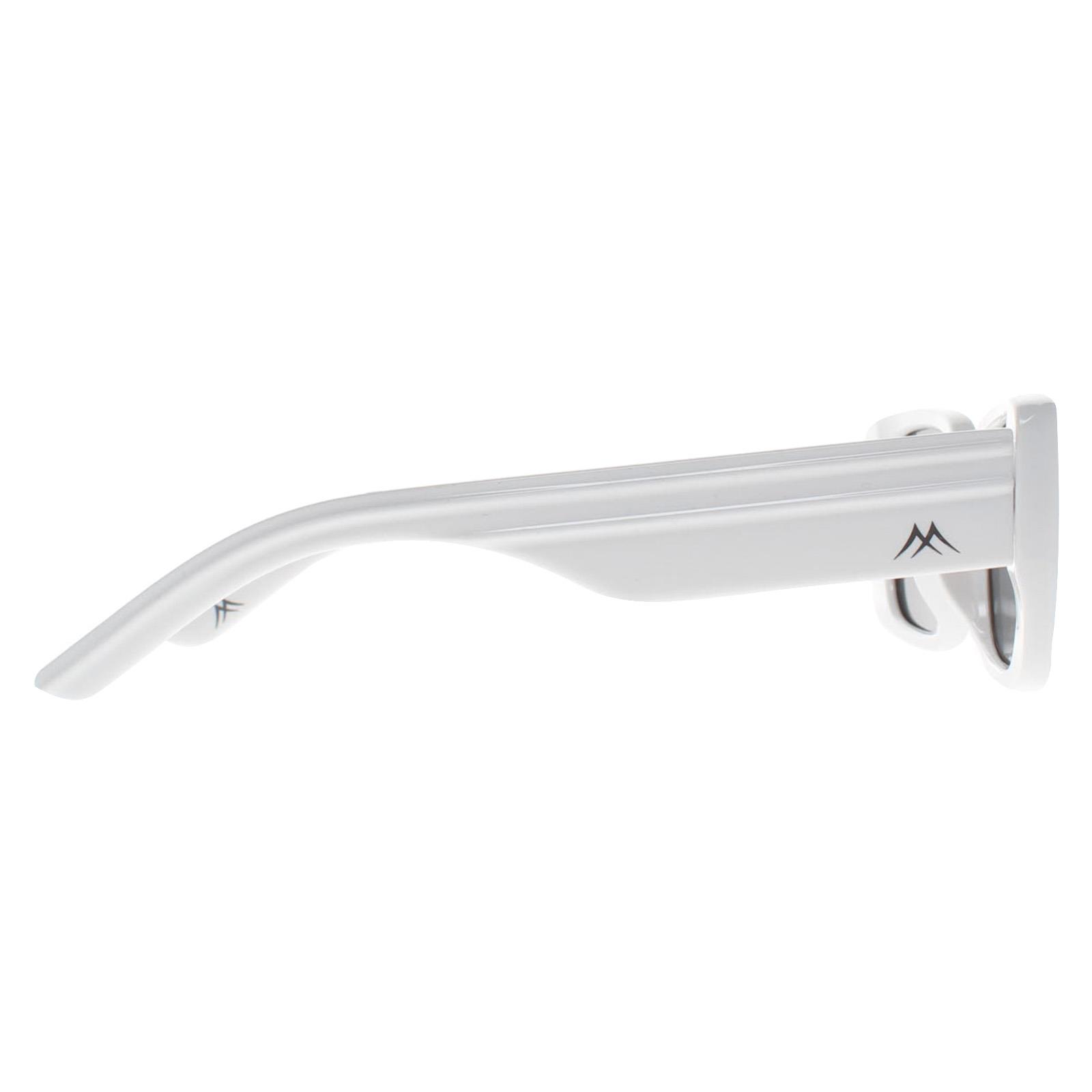 White Montana White Rectangle Shiny White Smoke Polarized MP194, Image 4 of 4