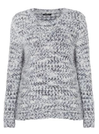 Denim Fluffy Yarn Jumper, Image 6 of 5