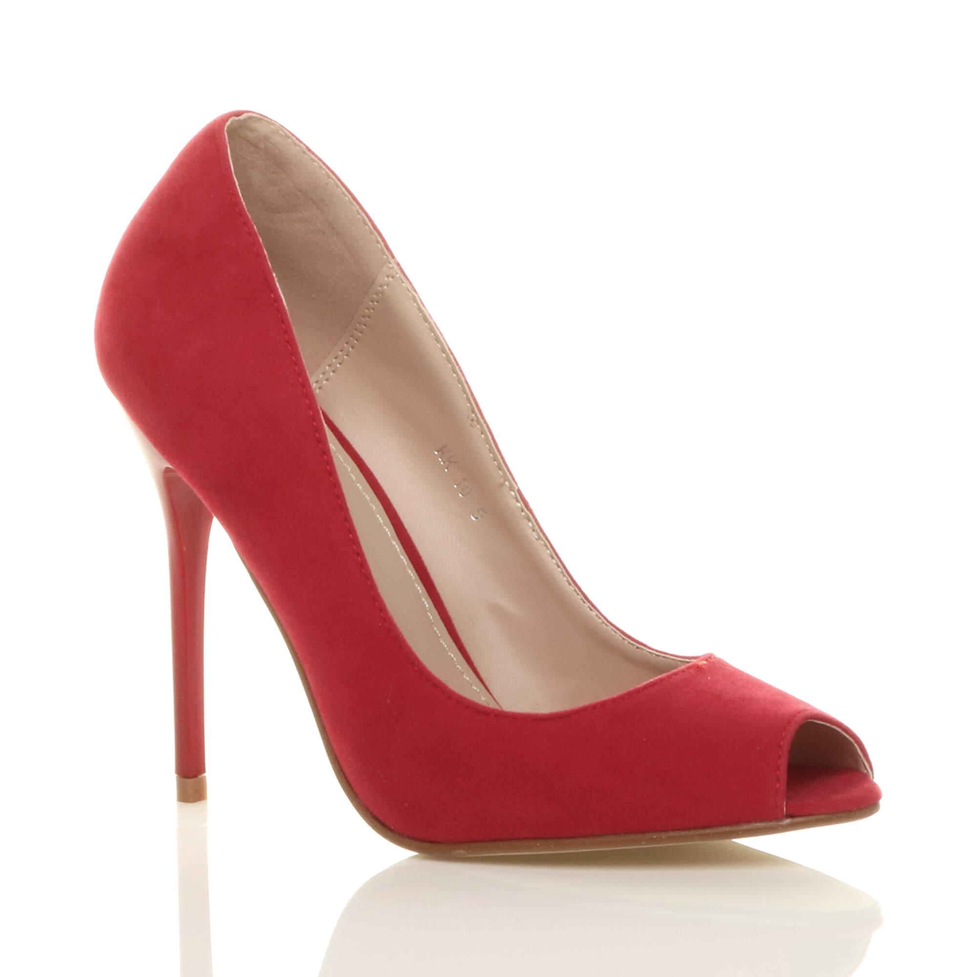 Pink High Heel Stiletto Peep Toe Court Shoes