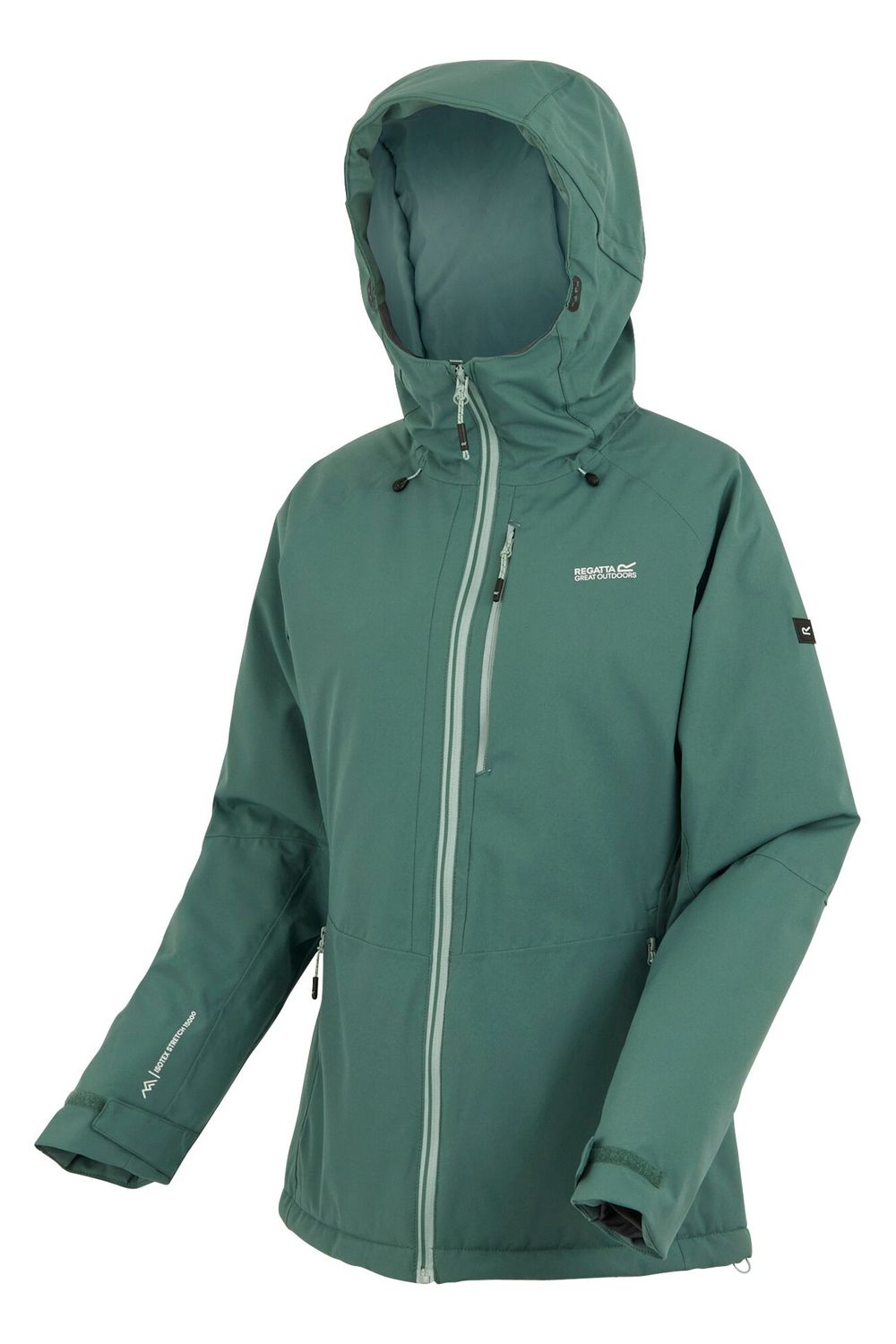 Dark Green Regatta Dark Green Highton Stretch Padded Jacket, Image 3 of 3