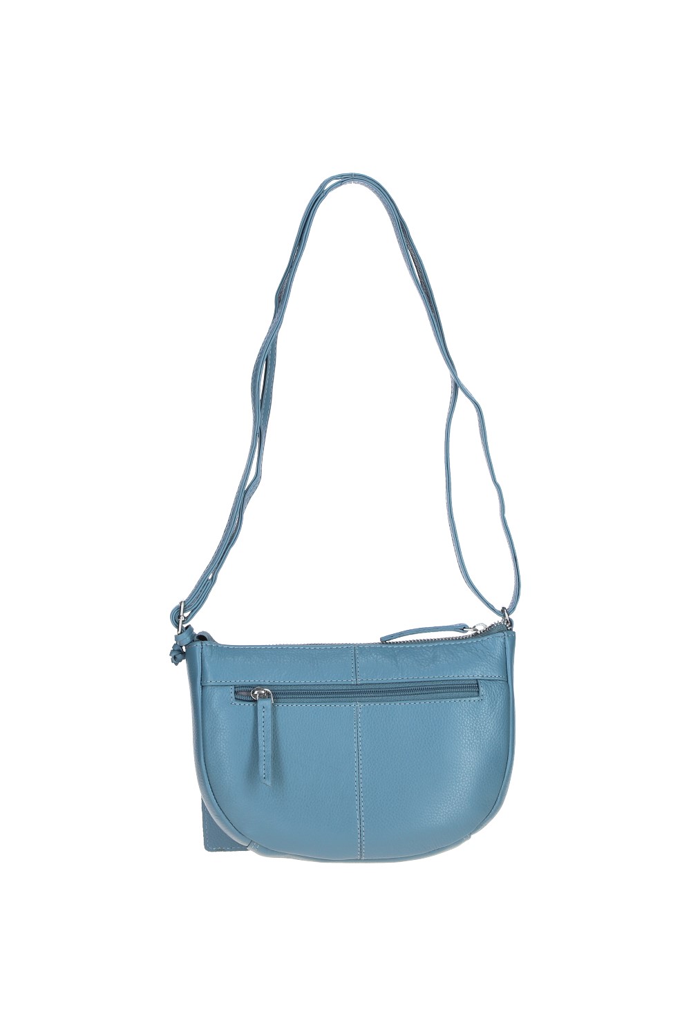 Blue 'Galway' Elegant Real Leather Crossbody Bag, Image 4 of 5
