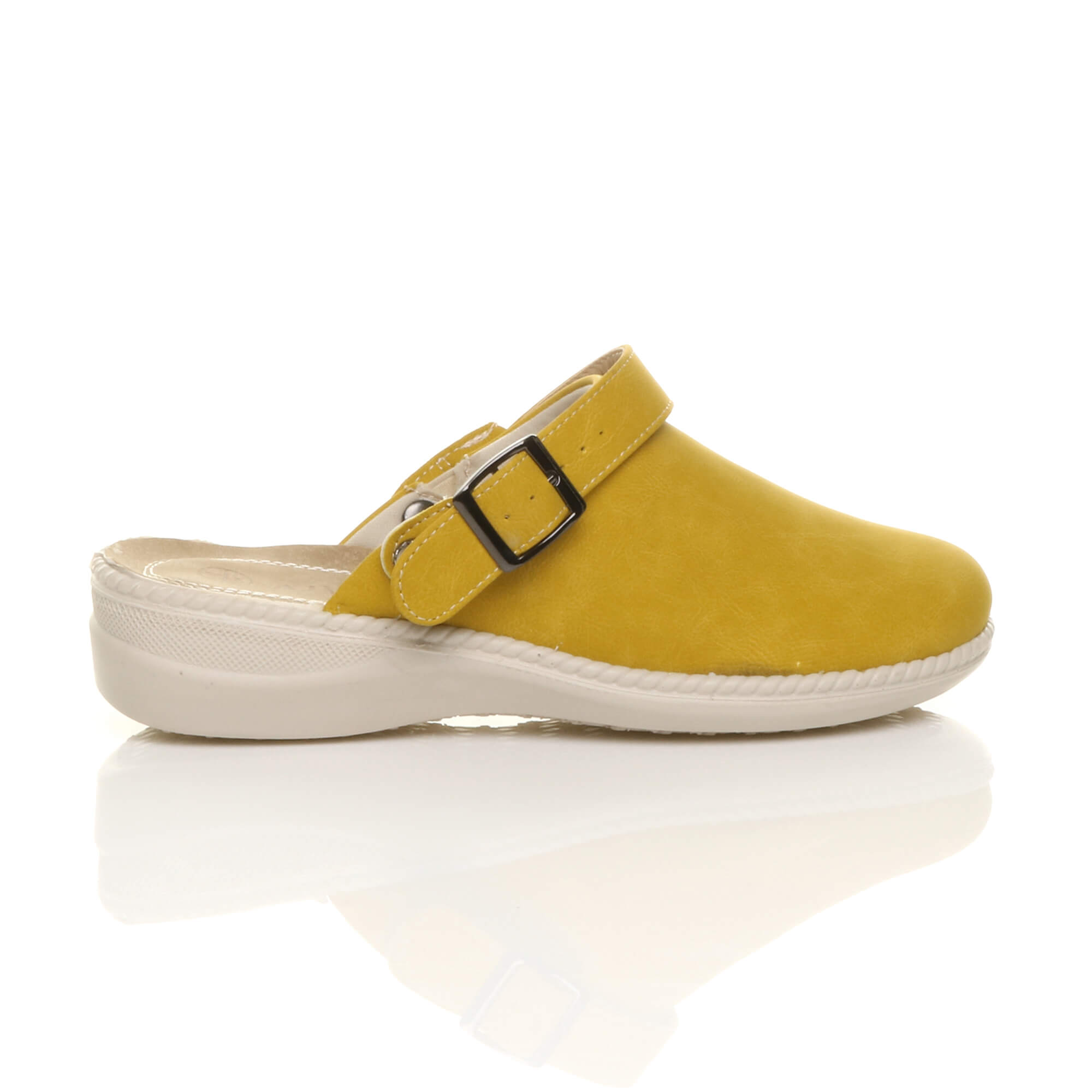Pale Green AJVANI Pale Green Low Wedge Slingback Clogs Mules, Image 2 of 6