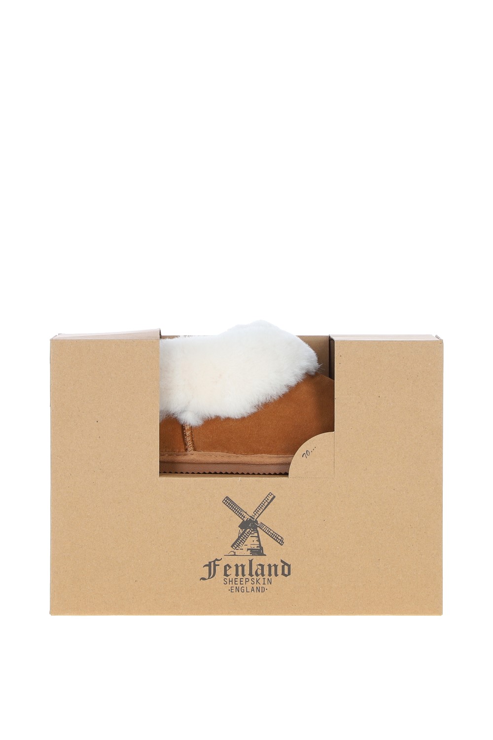 Tan Fenland England Tan Real Sheepskin Booties, Image 2 of 5