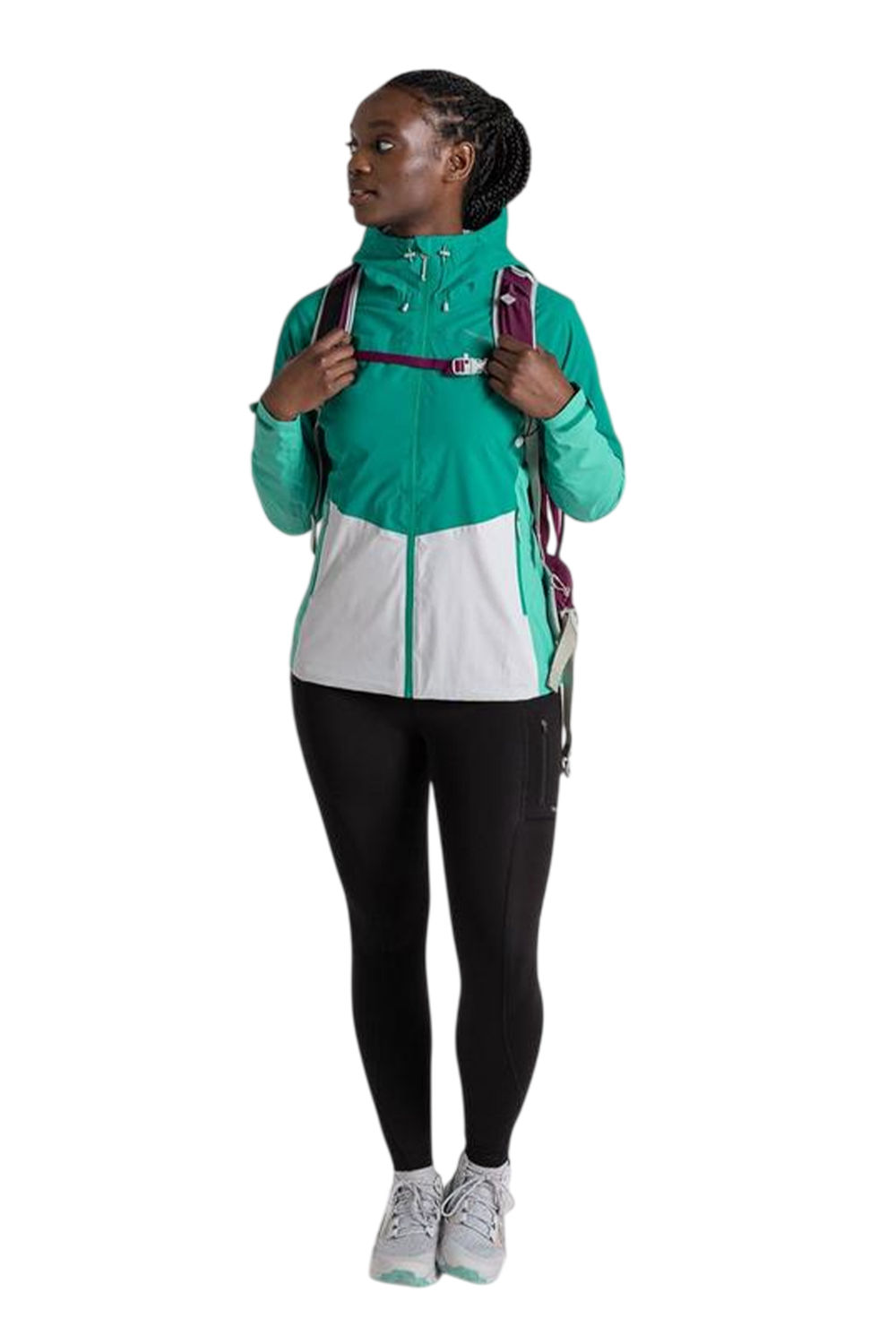 Multi Jamila Colour Block Funnel Neck Windbreaker, Image 3 of 3