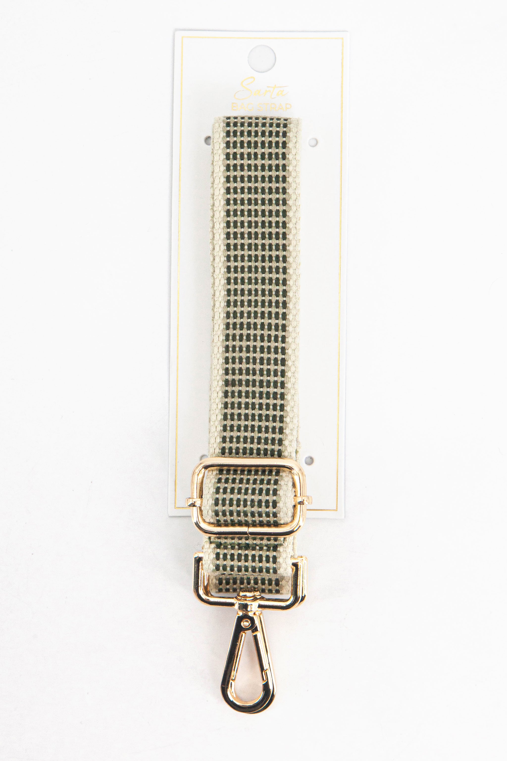 Khaki Rattan Woven Wide Bag Strap, Image 4 of 4