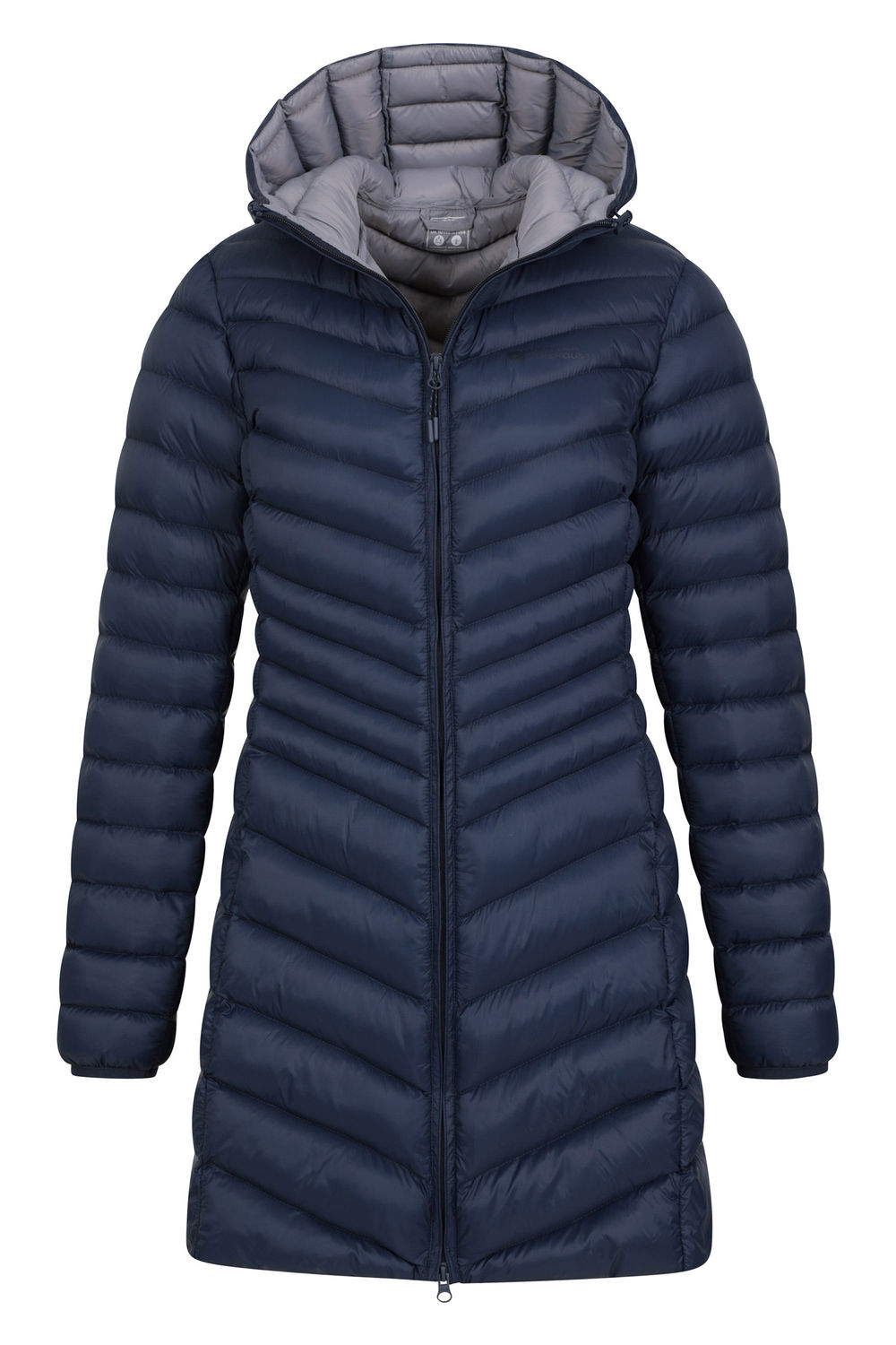 Navy Florence Long Padded Jacket, Image 5 of 8