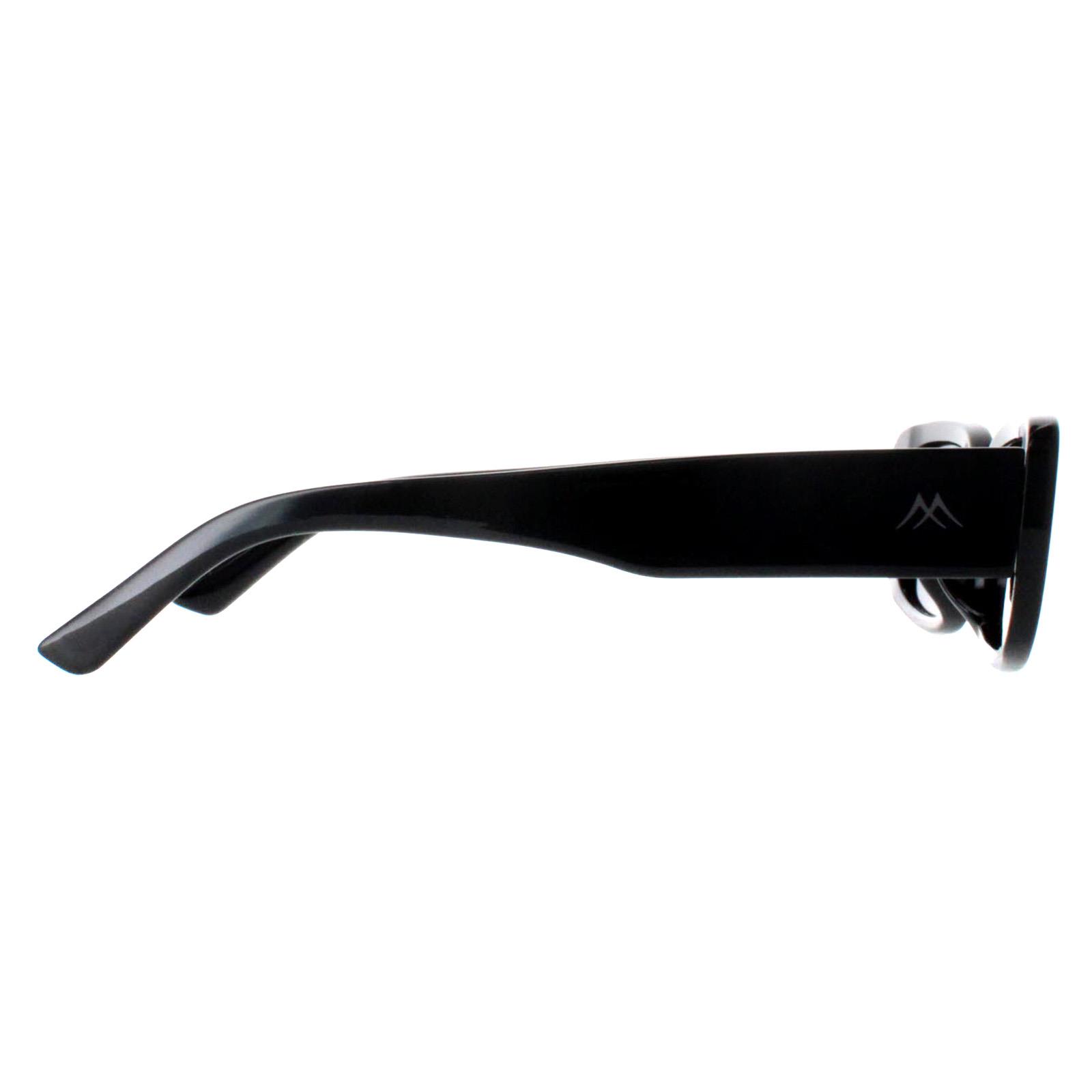 Black Montana Black Rectangle Shiny Black Smoke Polarized MP65, Image 4 of 4