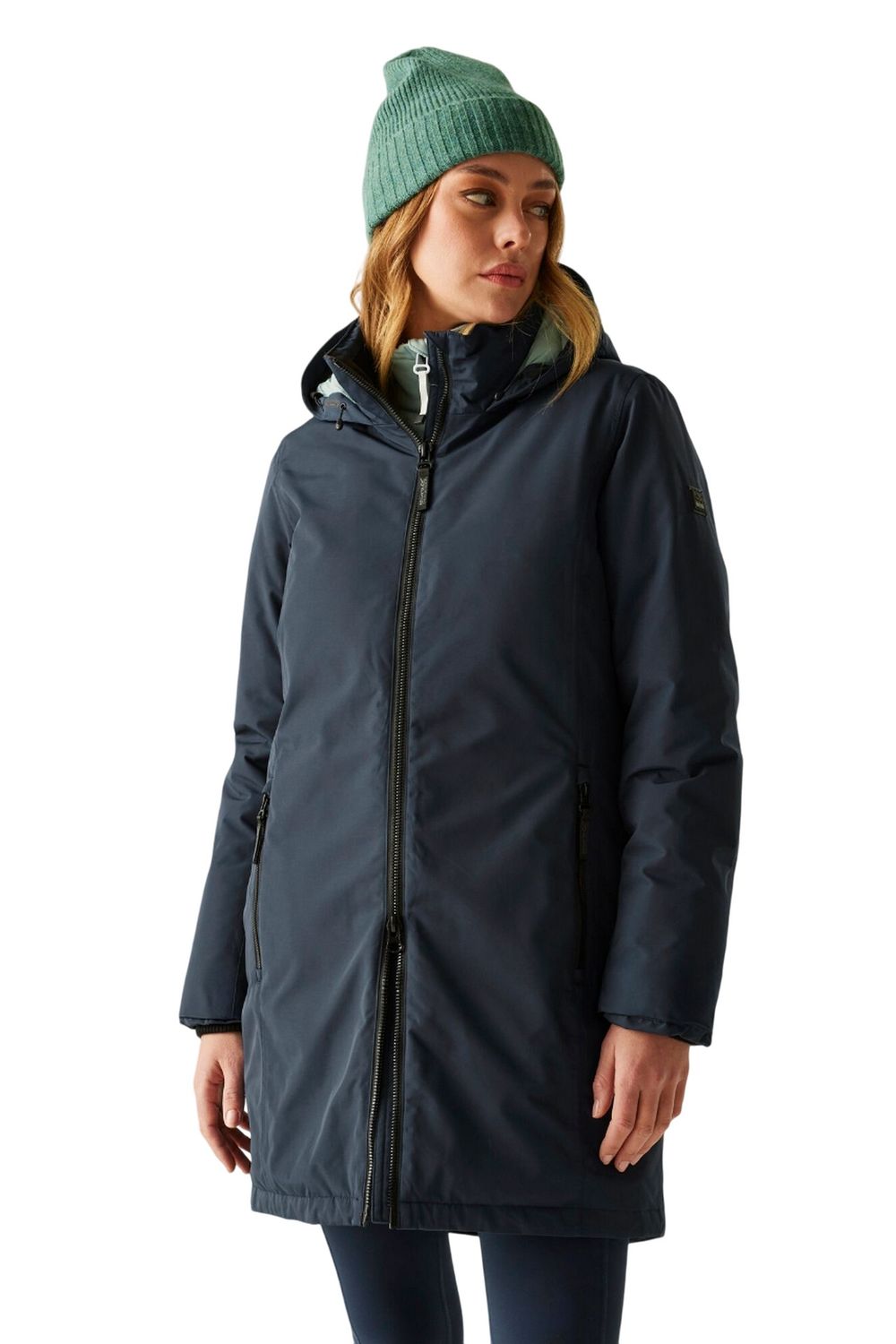 Navy Marron Insulated Waterproof Jacket, Image 4 of 6