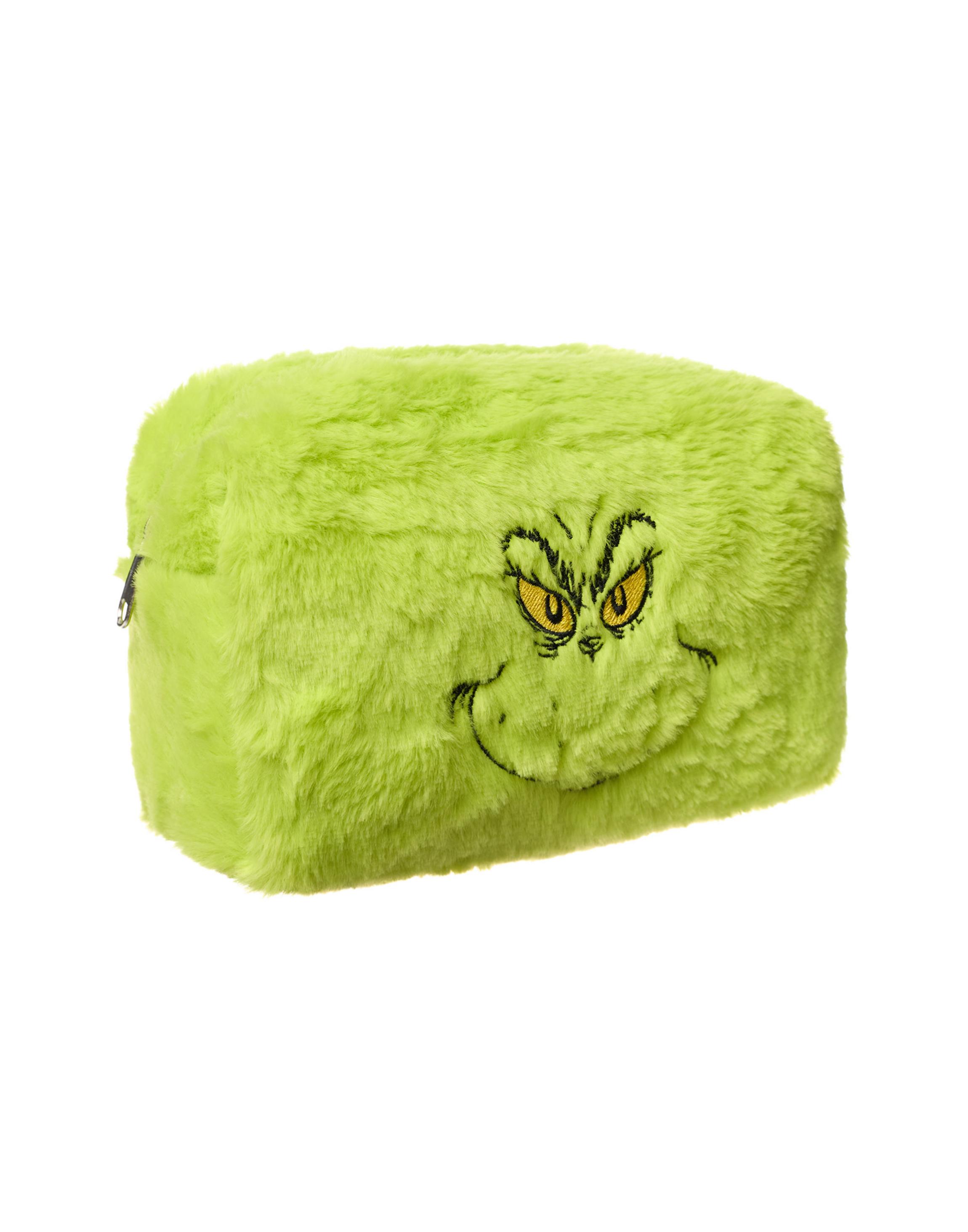 Green The Grinch Character Face One Makeup Bag, Image 1 of 6