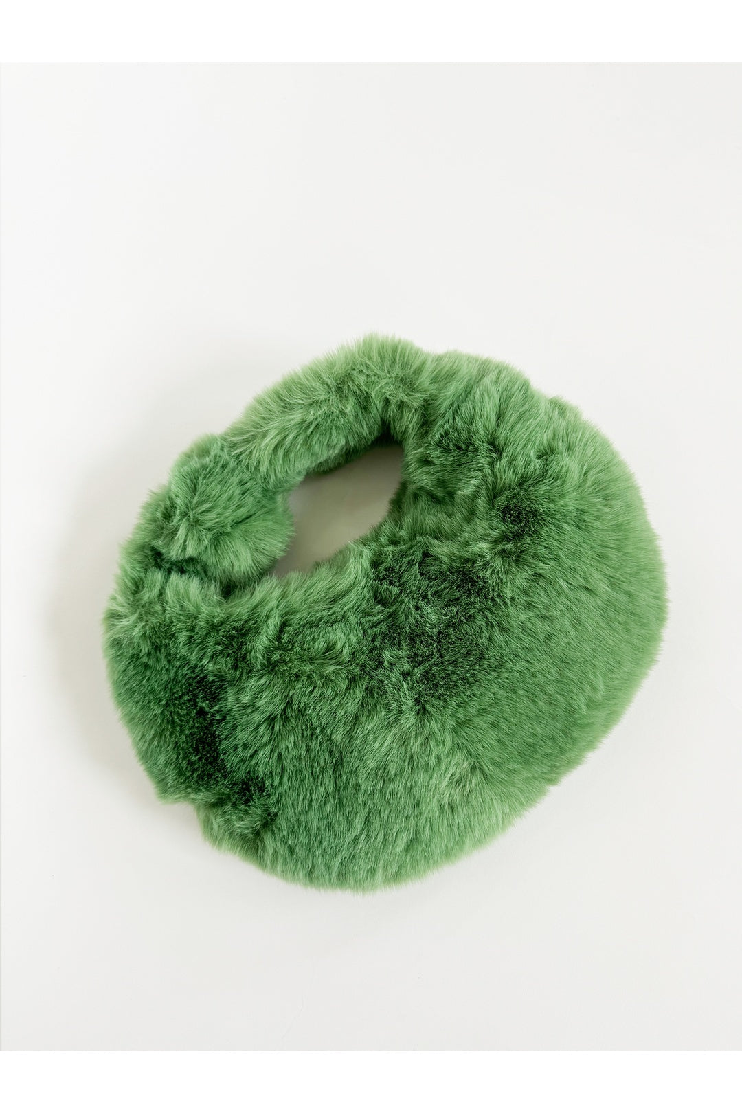 Green Faux Fur Soft Grab Bag, Image 3 of 6