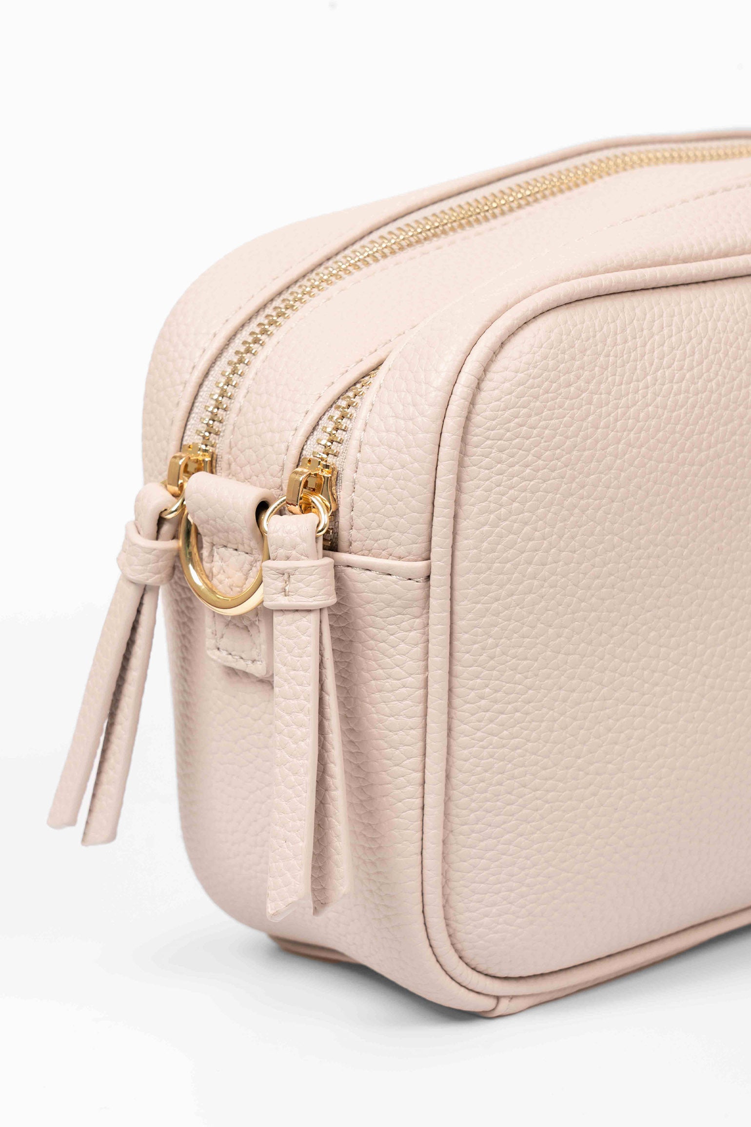Beige Faux Leather Crossbody Camera Bag, Image 2 of 3