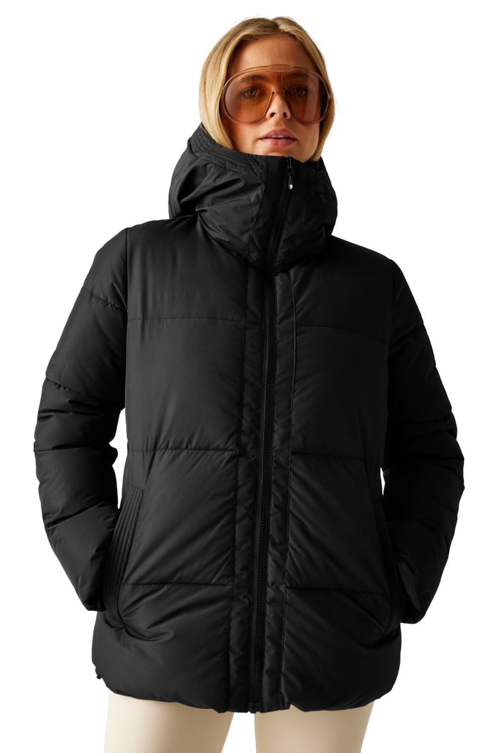 Black Milleu Padded Ski Jacket, Image 4 of 5