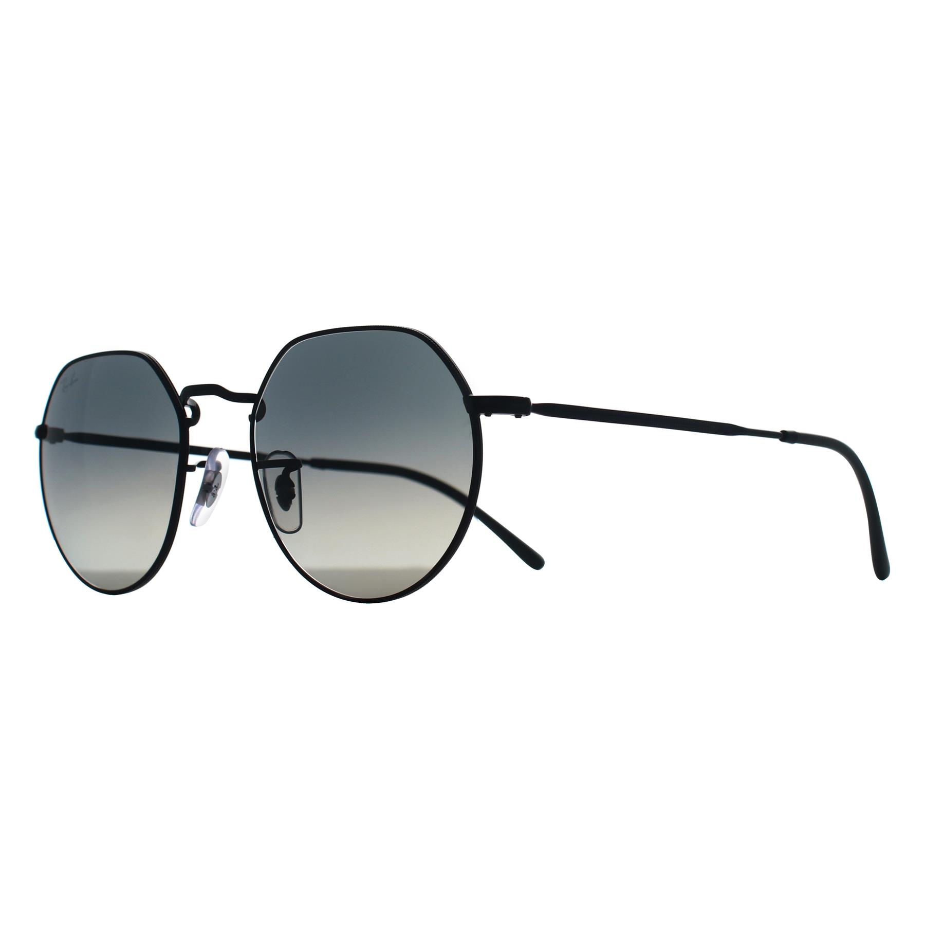 Black Ray-Ban Black Round Polished Black Grey Gradient RB3565 Jack, Image 2 of 3