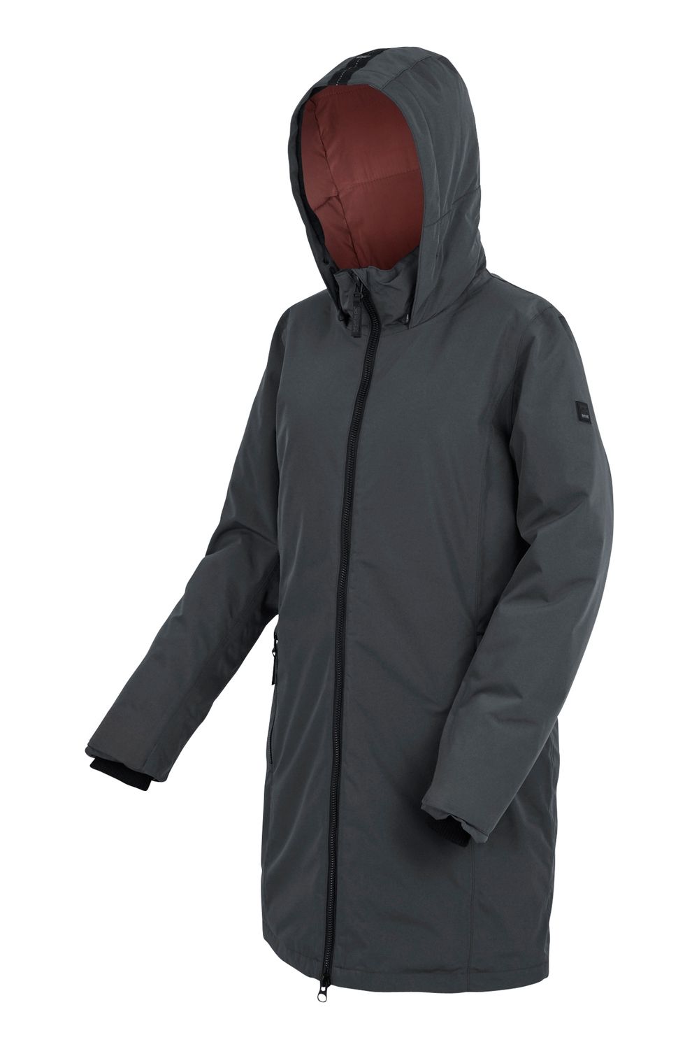 Grey Marron Insulated Waterproof Jacket, Image 3 of 6