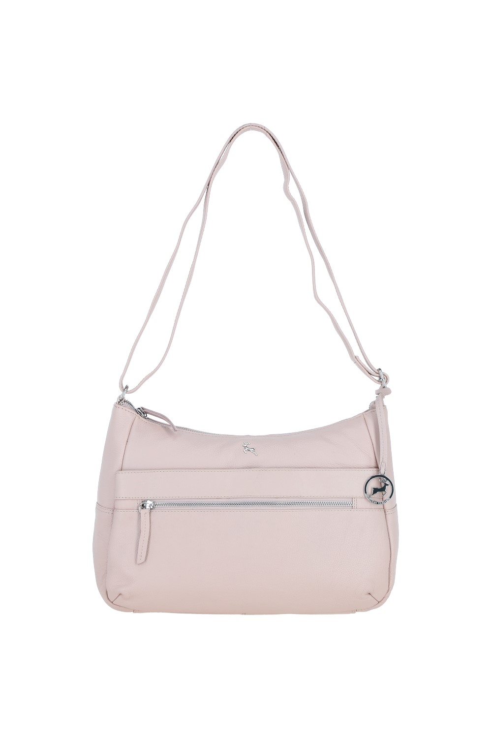 Light Pink 'Meath' Real Leather Shoulder Bag, Image 2 of 5