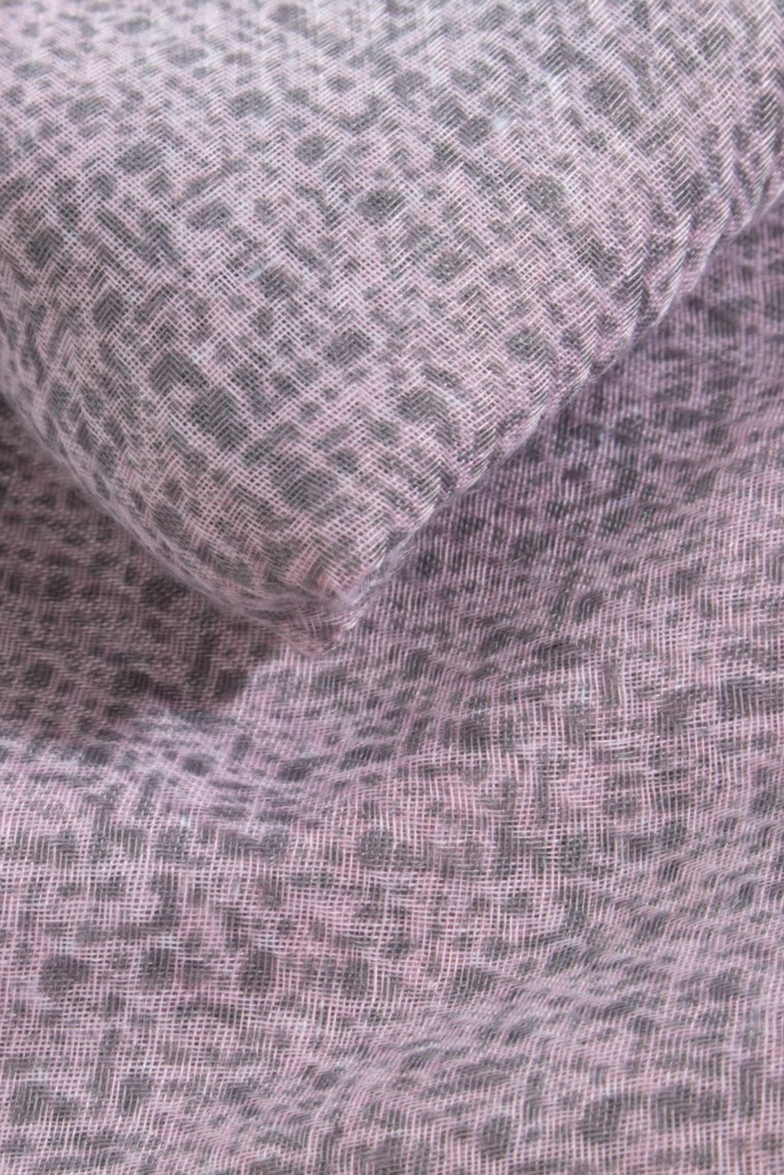 Light Pink Speckled Bordered Lightweight Scarf, Image 4 of 4
