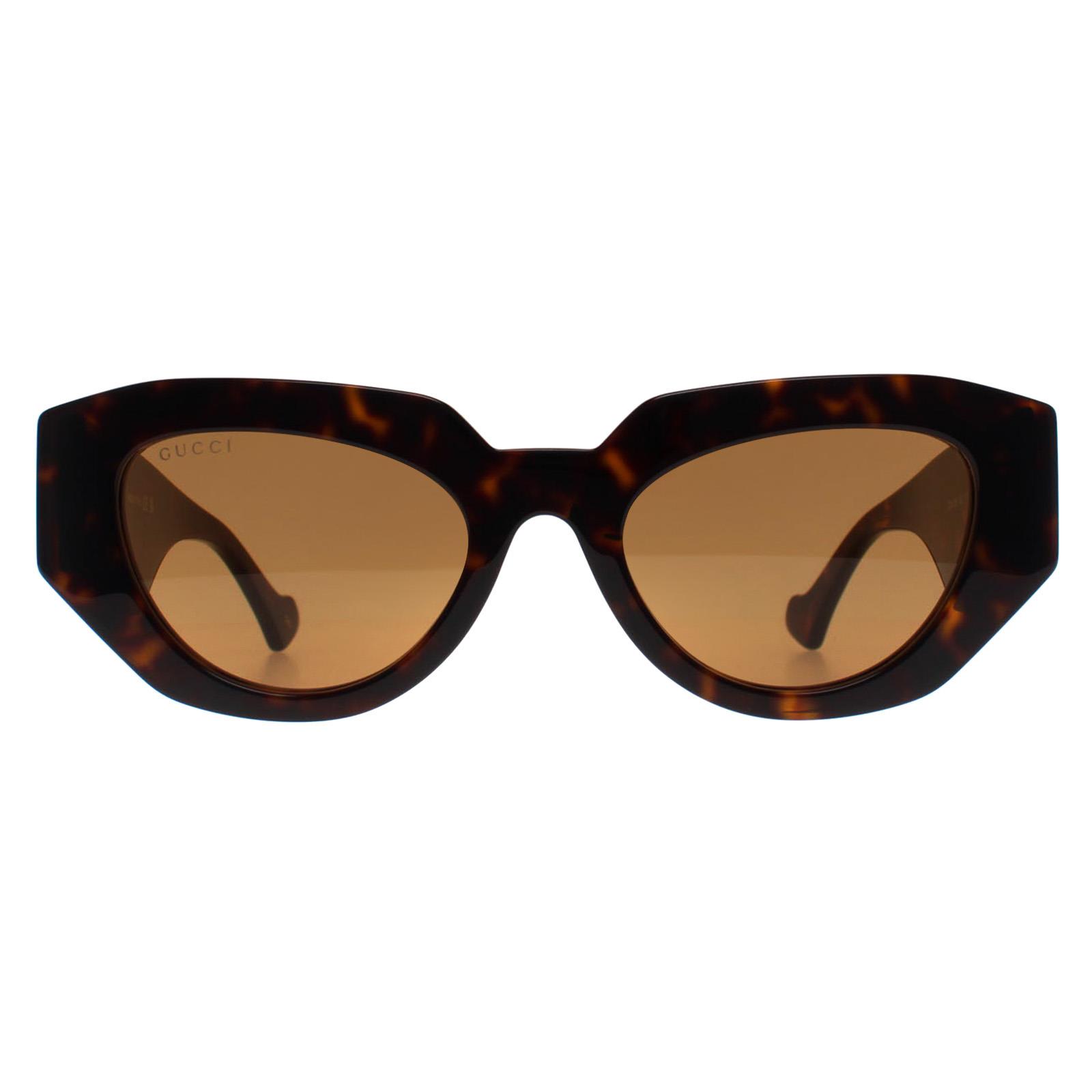 Brown Cat Eye Shiny Dark Havana Brown GG1421S, Image 1 of 4