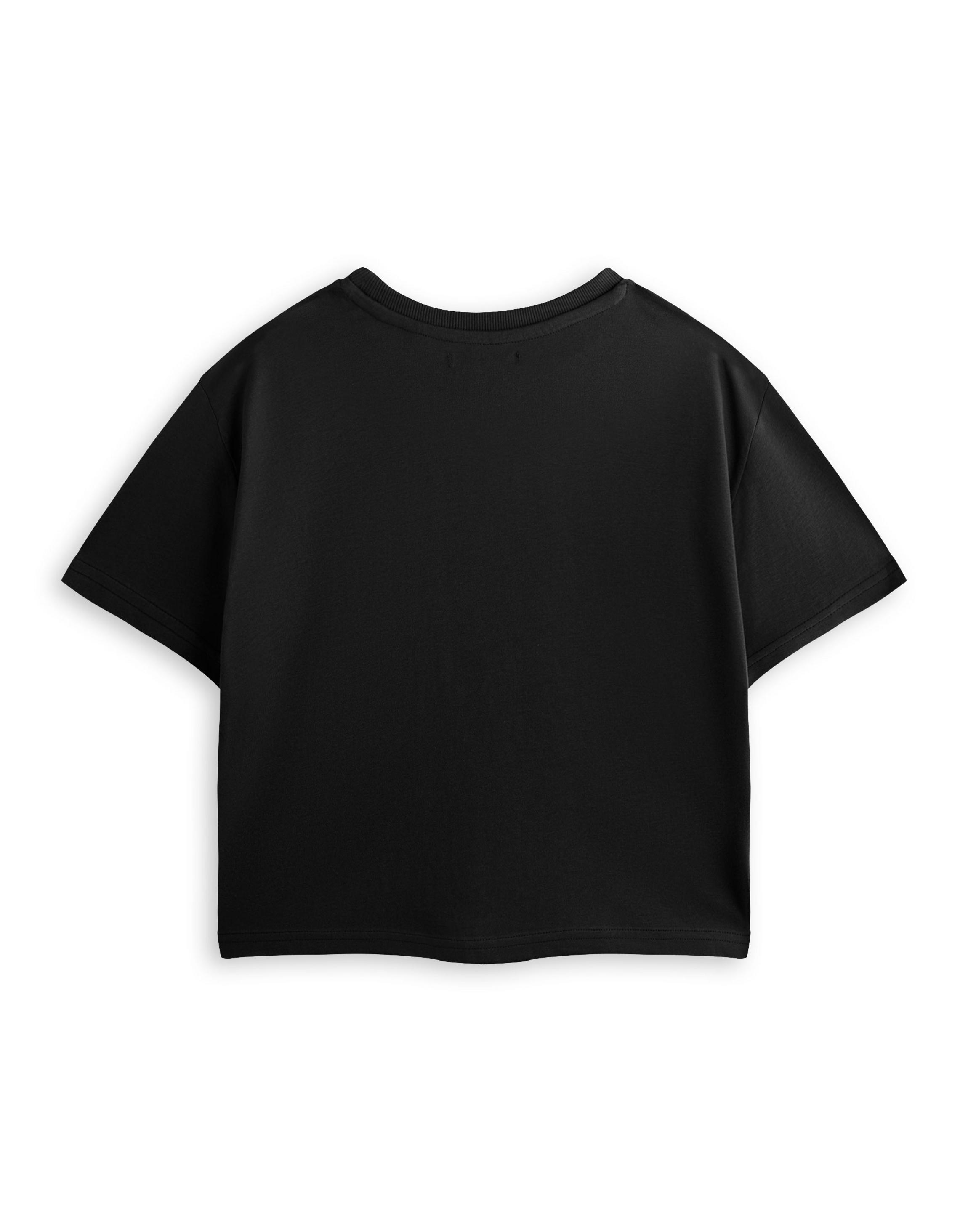 Black MTV Ice Cream Cropped Short Sleeved T-Shirt, Image 2 of 6
