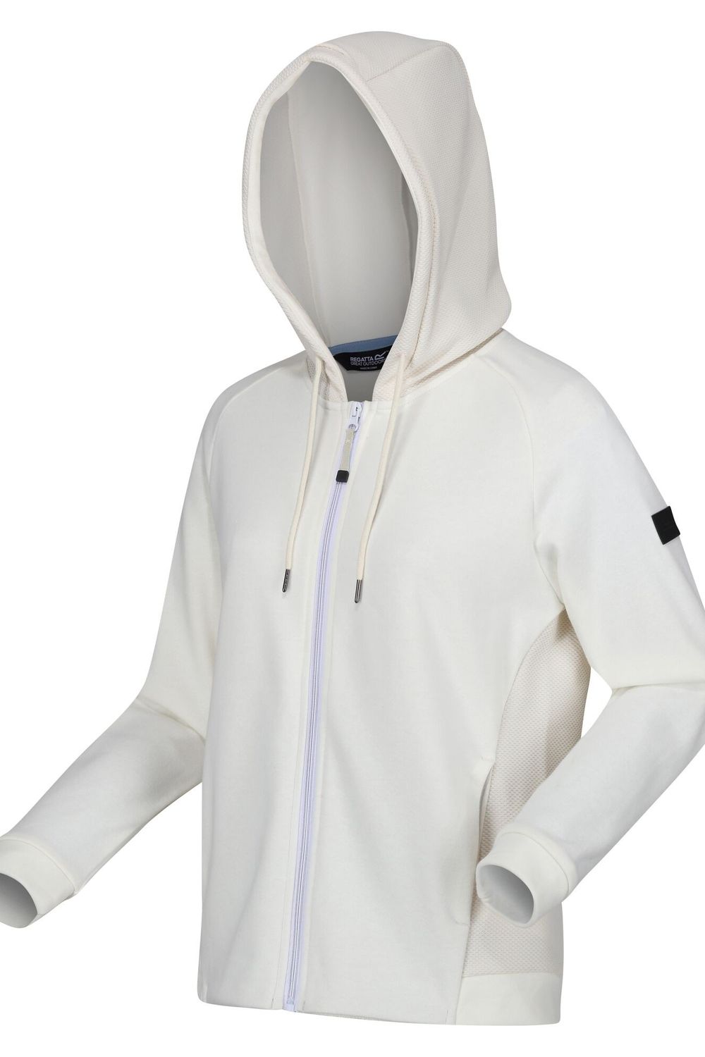 White Flamino Full Zip Fleece Jacket, Image 3 of 6