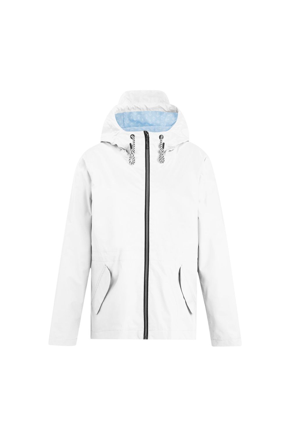 White Bayletta Plain Waterproof Jacket, Image 2 of 4