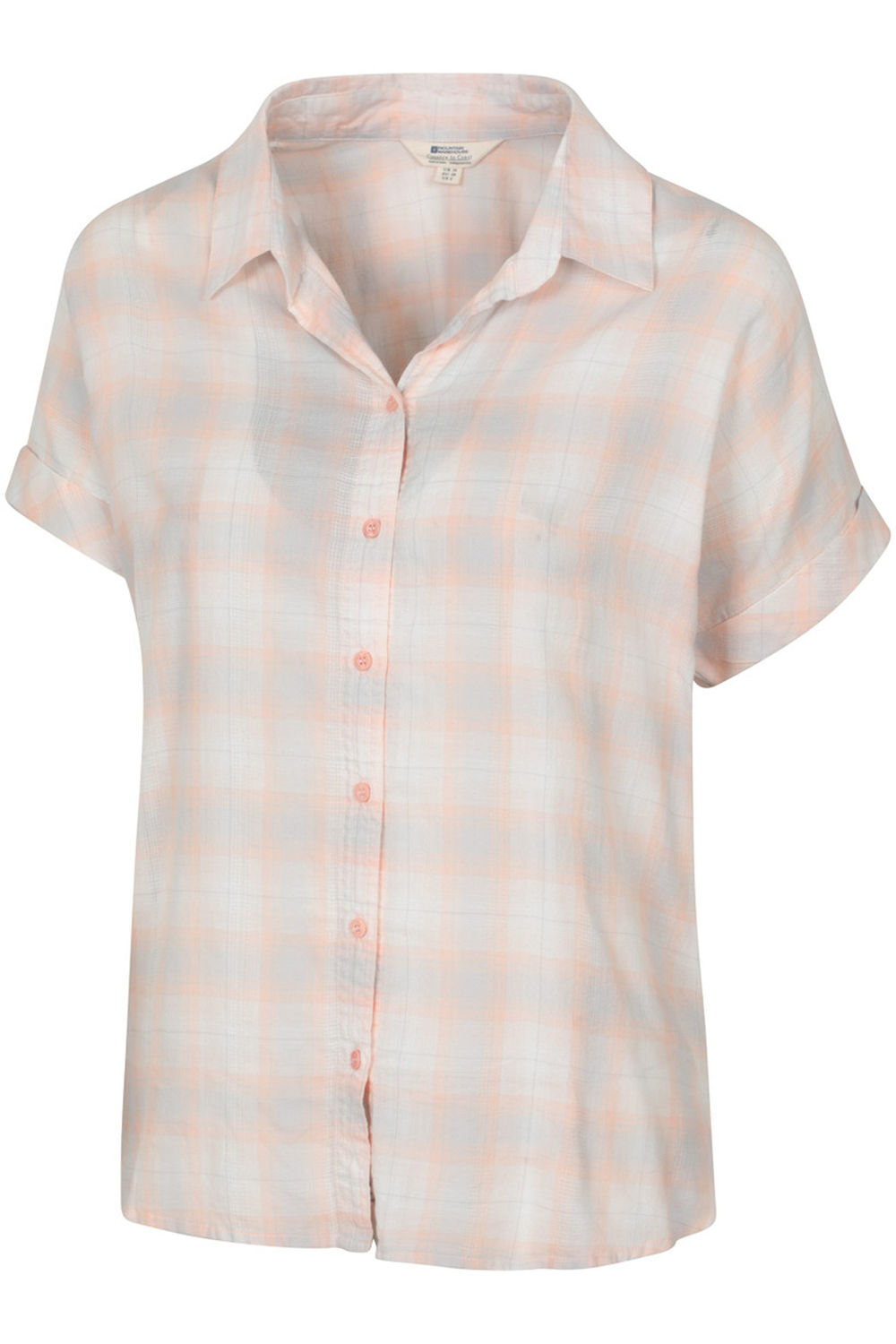 Light Pink Palm Checked Relaxed Fit Shirt, Image 3 of 3