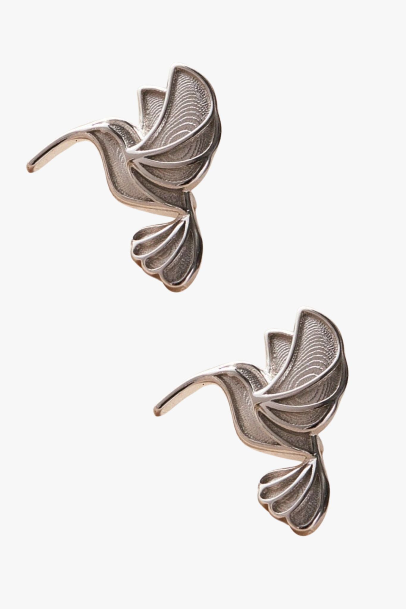 Silver Mia Gioielli Silver Sterling Silver Hummingbird Studs, Image 3 of 3