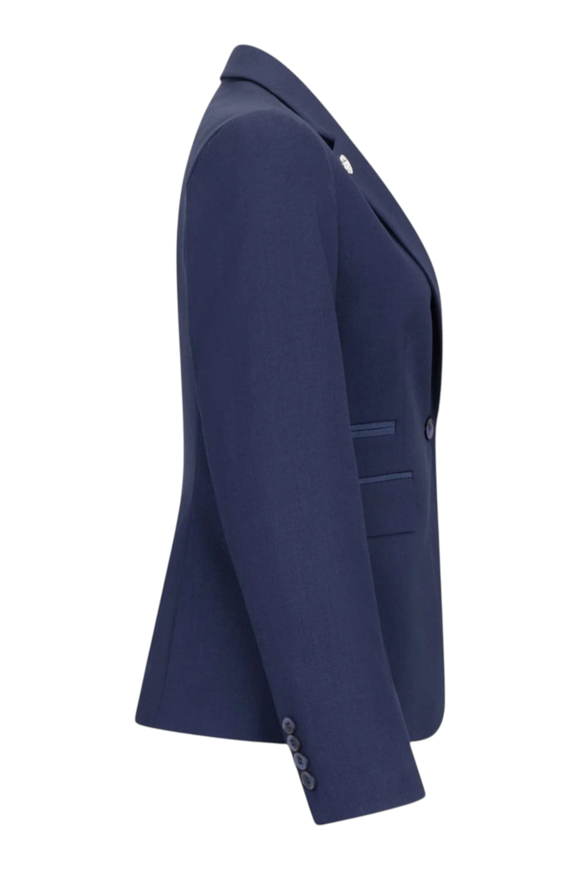 Navy Infinity Leather Navy Womens 3 Piece Plain Navy Formal Office Suit, Image 8 of 8