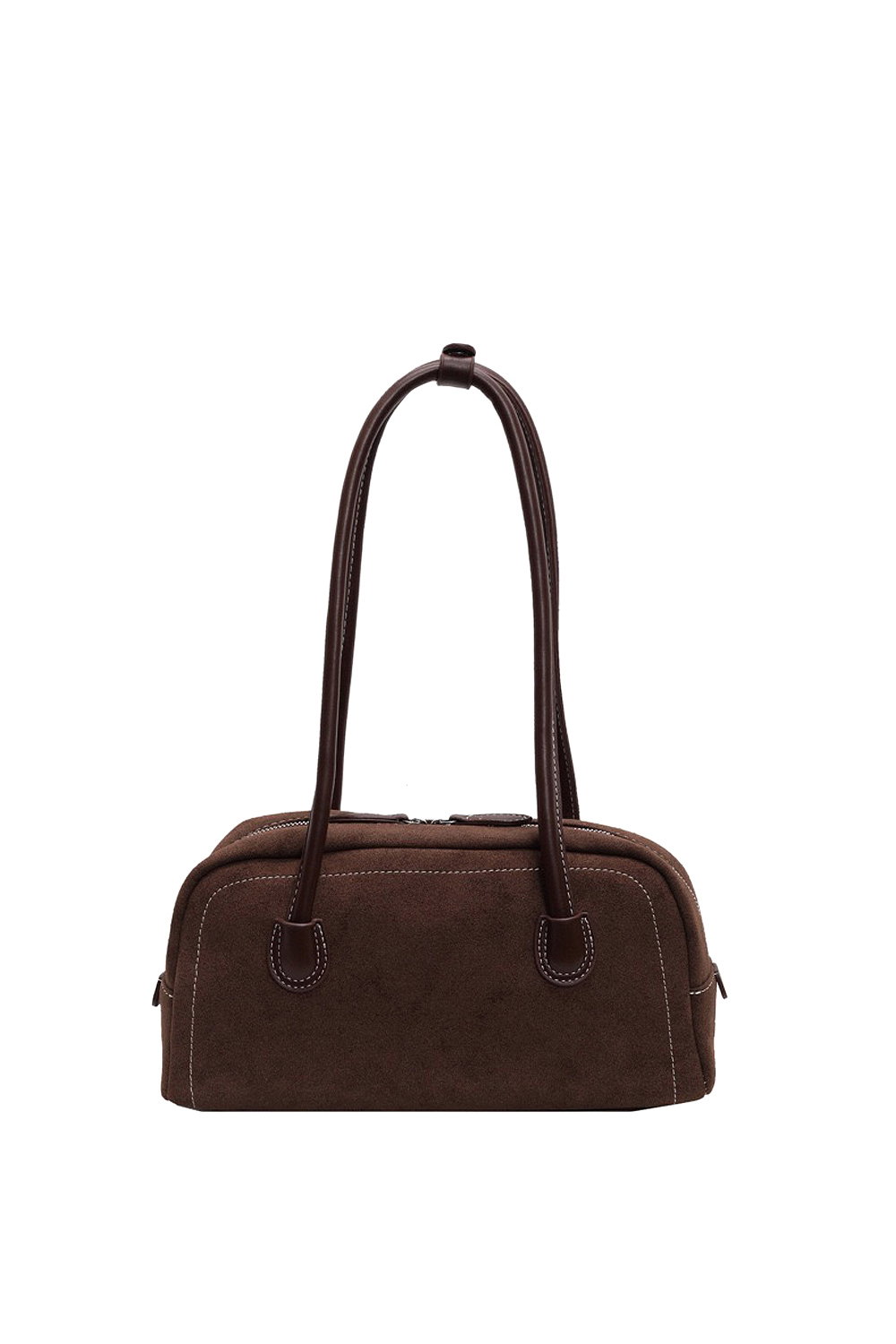 Black 'Ashden' Women's Handbag With Shoulder Strap And Faux Suede Finish