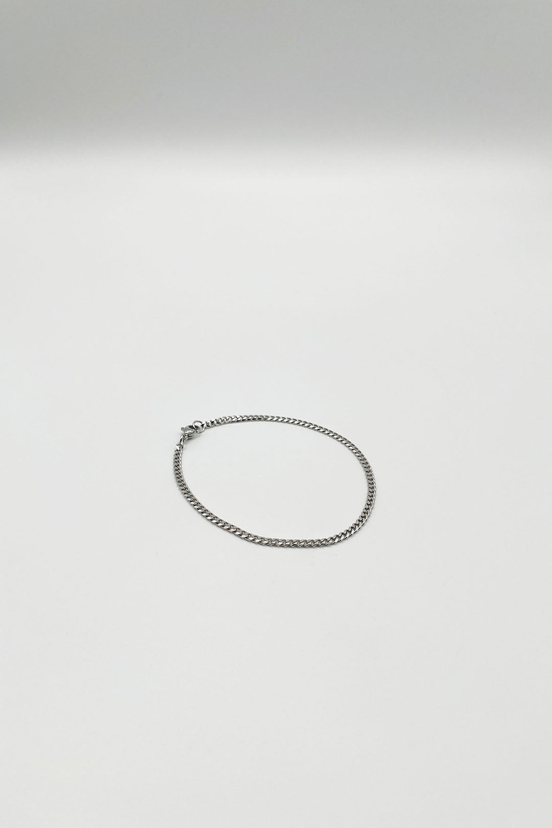 Silver Cuban Bracelet in Silver 3mm, Image 3 of 3