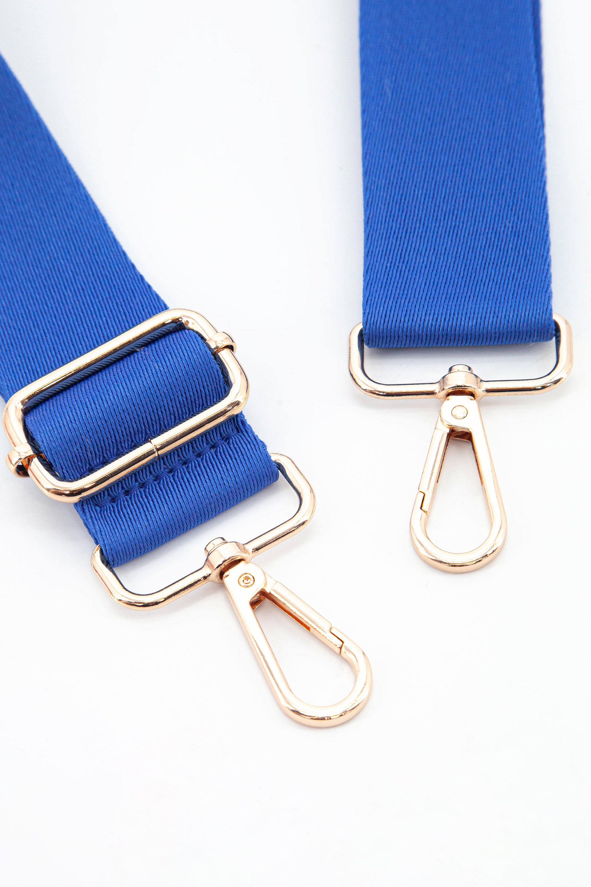 Blue Sarta Blue Plain Woven Wide Bag Strap, Image 2 of 4