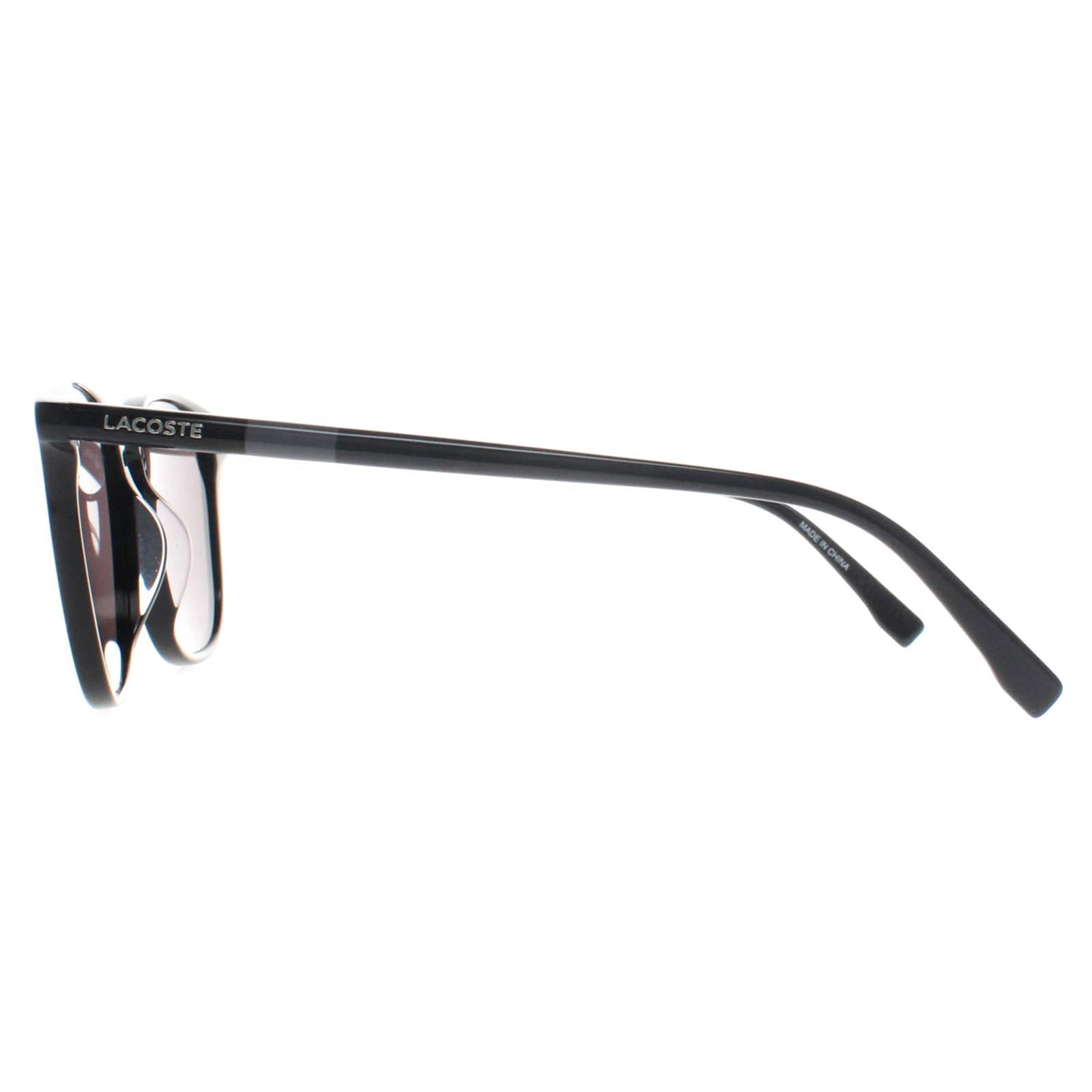 Black Lacoste Black Round Black Grey L813S, Image 3 of 4