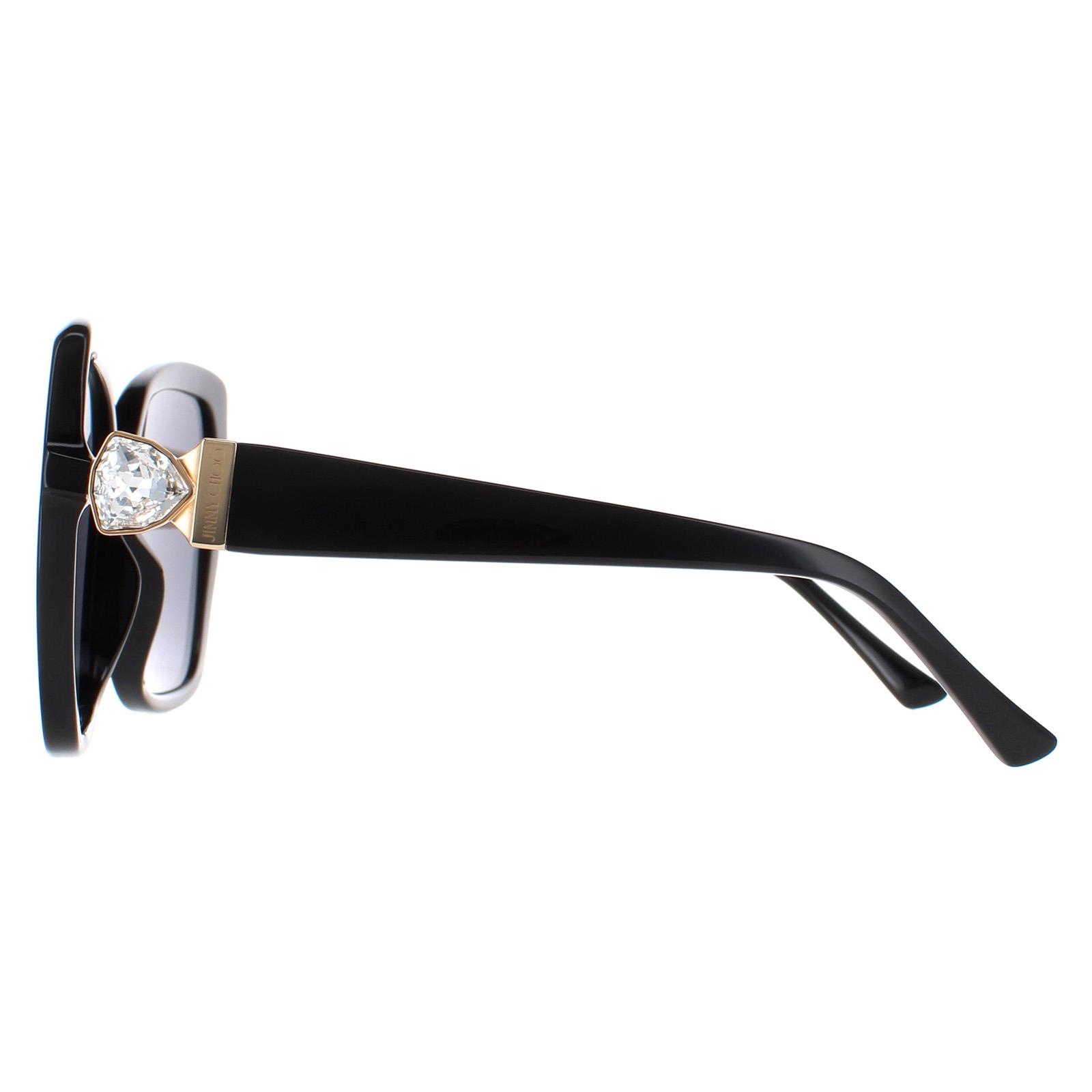 Black Jimmy Choo Black Square Black Grey Blue MANON/G/S, Image 3 of 4