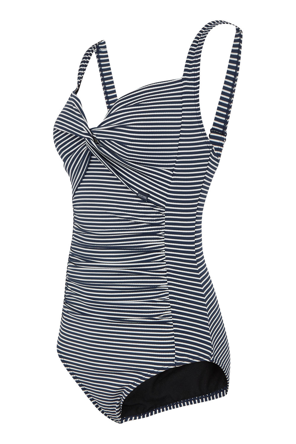 Multi Stripe Tummy Control Swimsuit, Image 3 of 4