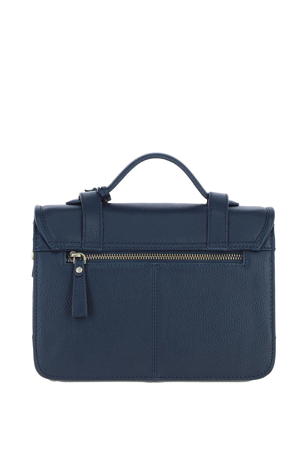 Navy Ashwood Leather Navy Stylish Real Leather Large Satchel Bag, Image 3 of 4