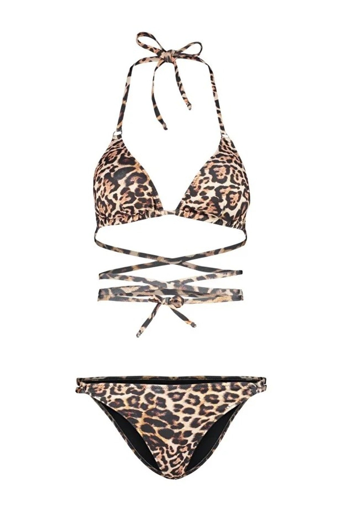Multi WOVCOR Multi Tie Up Triangle Bikini Set with Adjustable Straps, Image 3 of 5