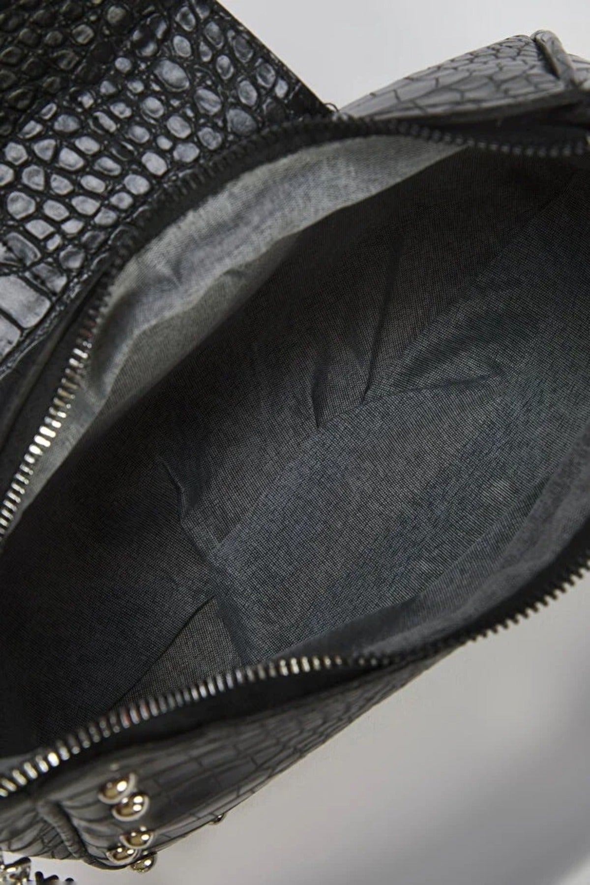 Black Buckle Strap Mini Shoulder Bag, Image 2 of 3
