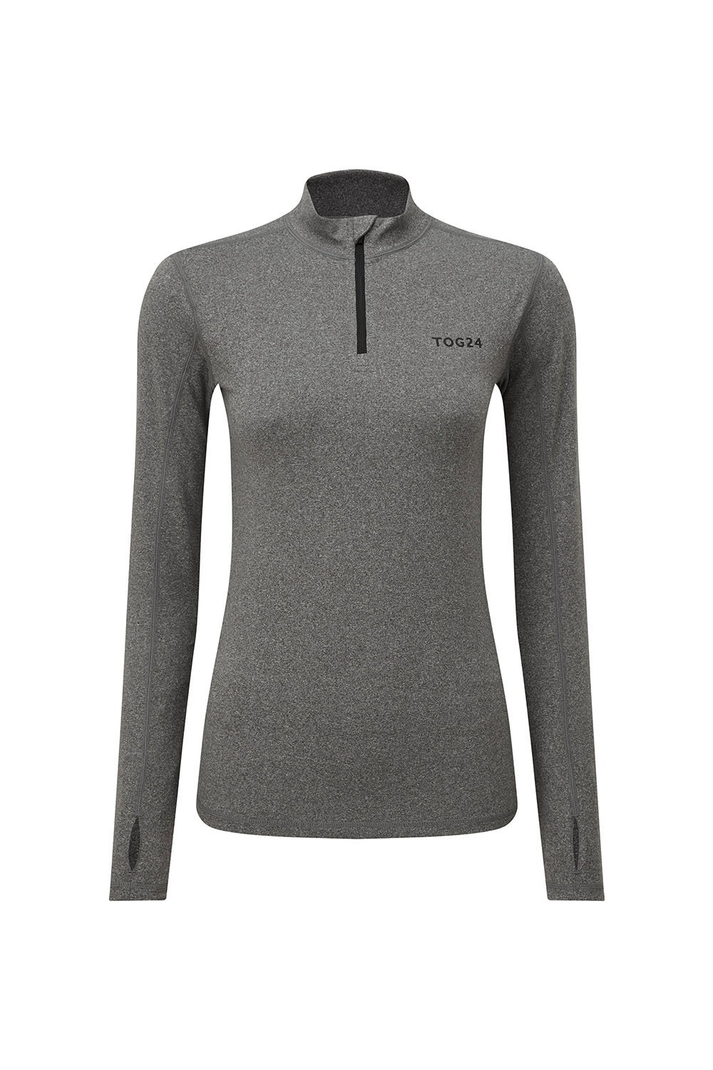 Grey Snowdon Thermal Base Layer Quarter Zip, Image 4 of 4