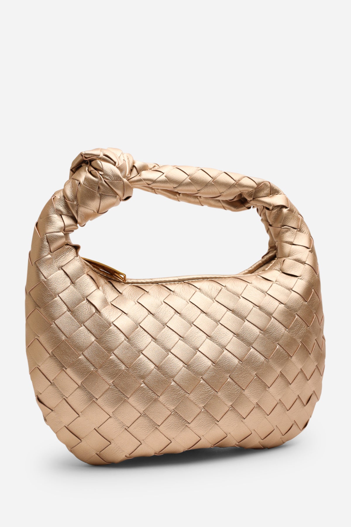 Gold Aura Classic Woven Hobo Bag, Image 1 of 6