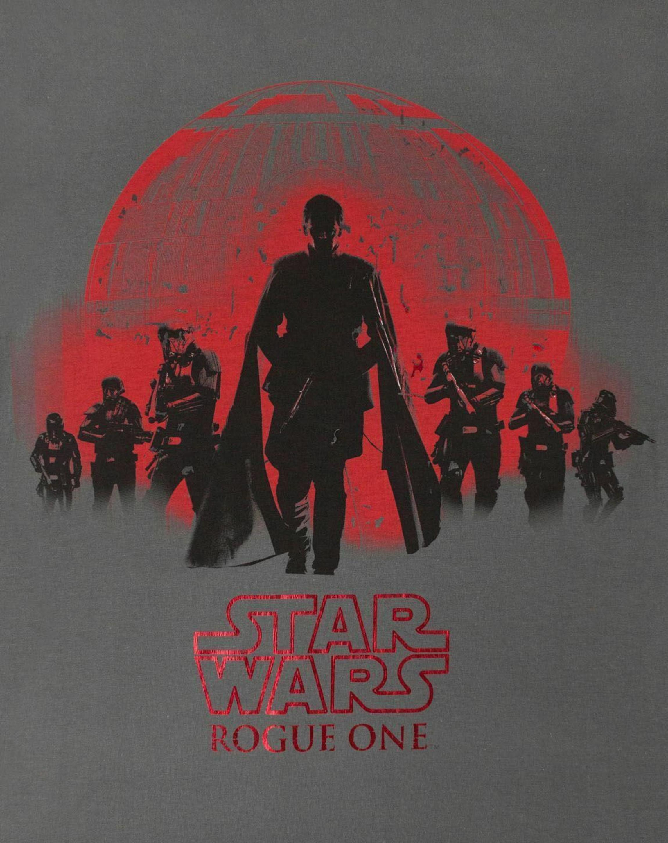 Grey Star Wars Rogue One Foil Women's T-Shirt, Image 3 of 4