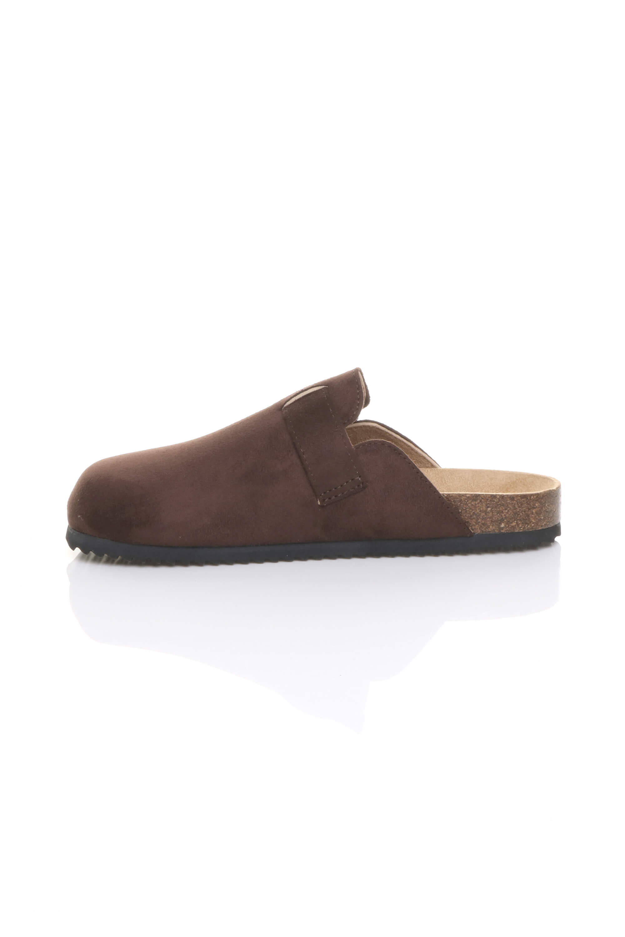 Brown AJVANI Brown Flat Footbed Sandals Mules, Image 3 of 4