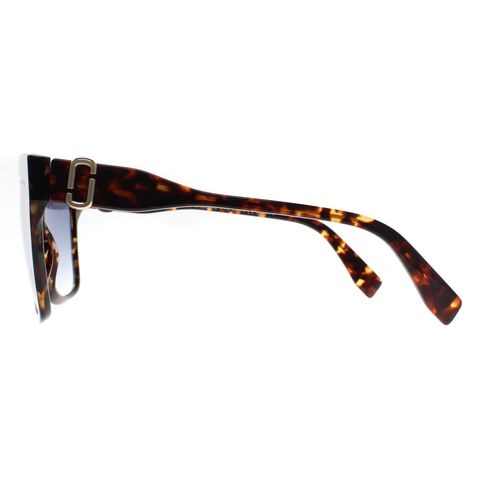 Brown Marc Jacobs Brown Square Havana Blue Gradient MARC 764/S, Image 3 of 4