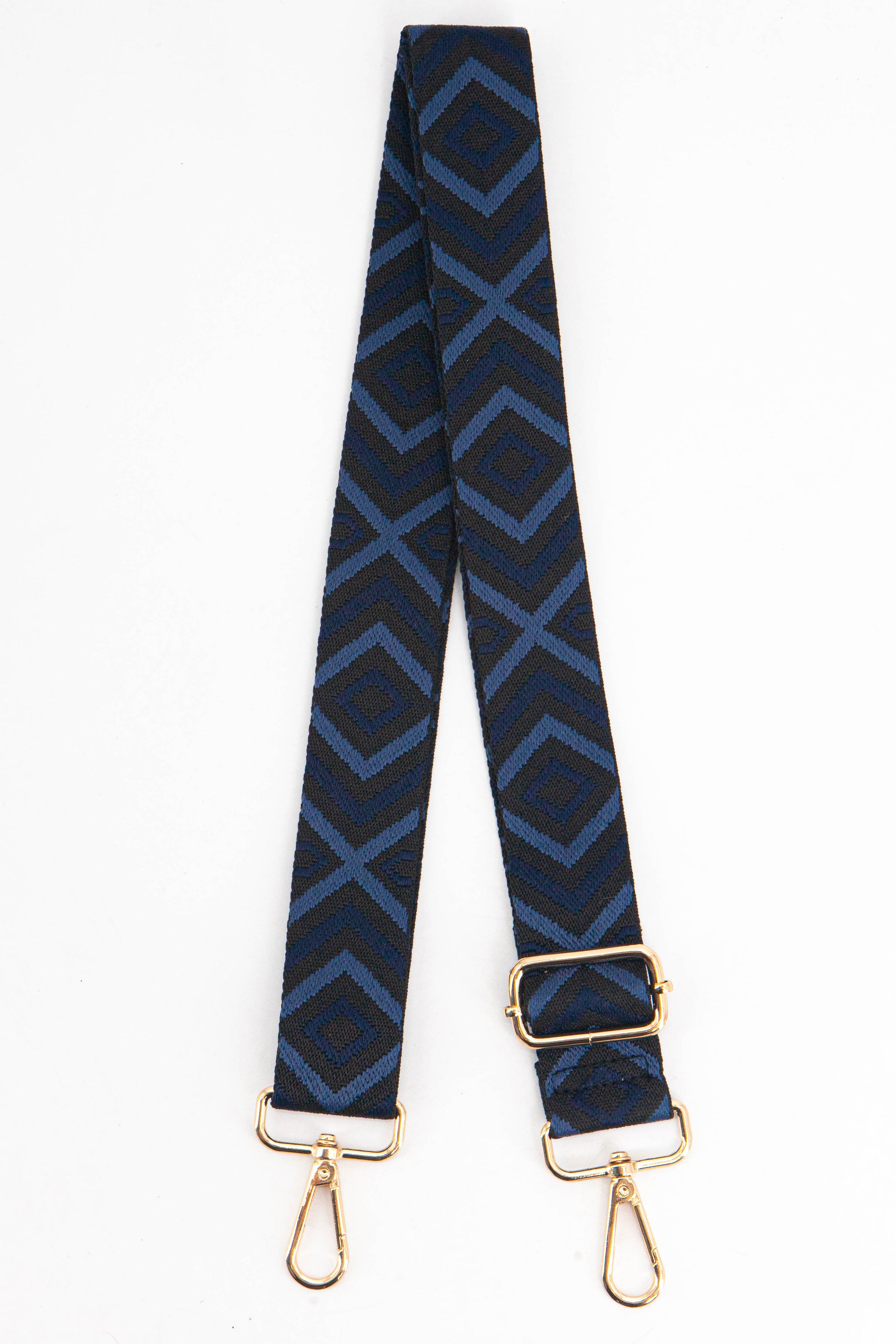 Blue Aztec Woven Bag Strap, Image 1 of 4