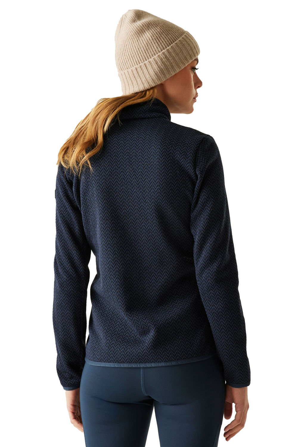 Navy Elzie Full Zip Fleece Jacket, Image 5 of 5