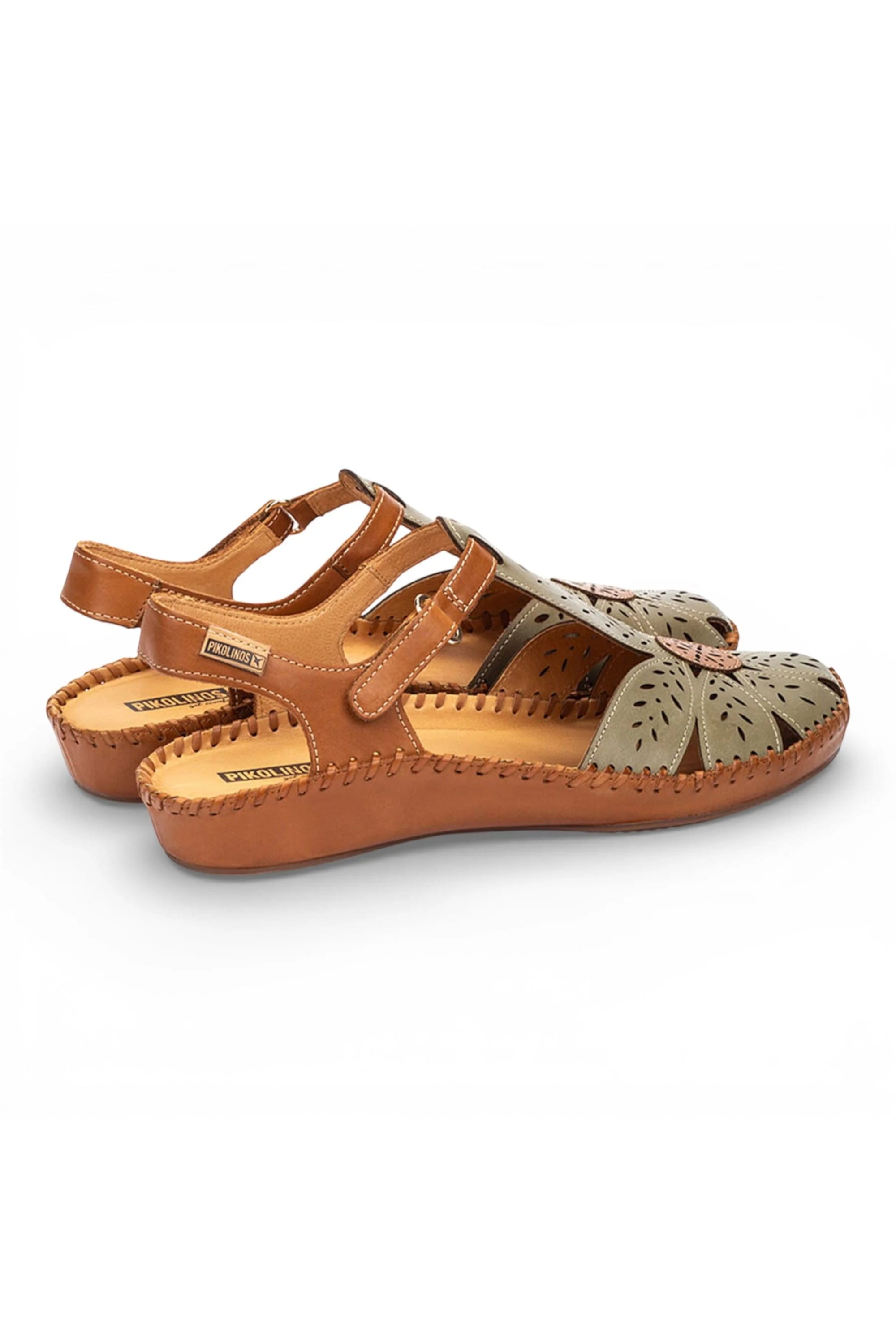 Green Womens Comfort Wedge Sandals P-Vallarta, Image 4 of 8