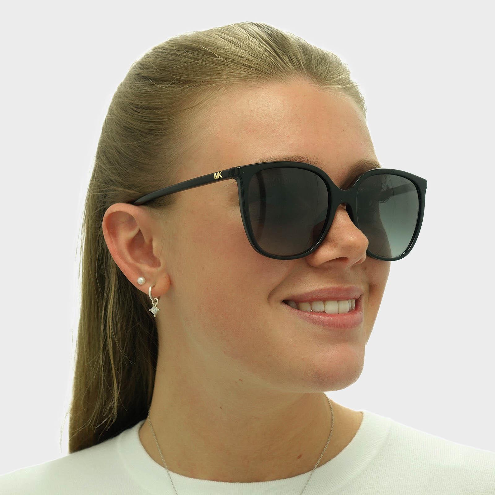 Square Black Dark Grey Gradient Sunglasses, Image 5 of 8