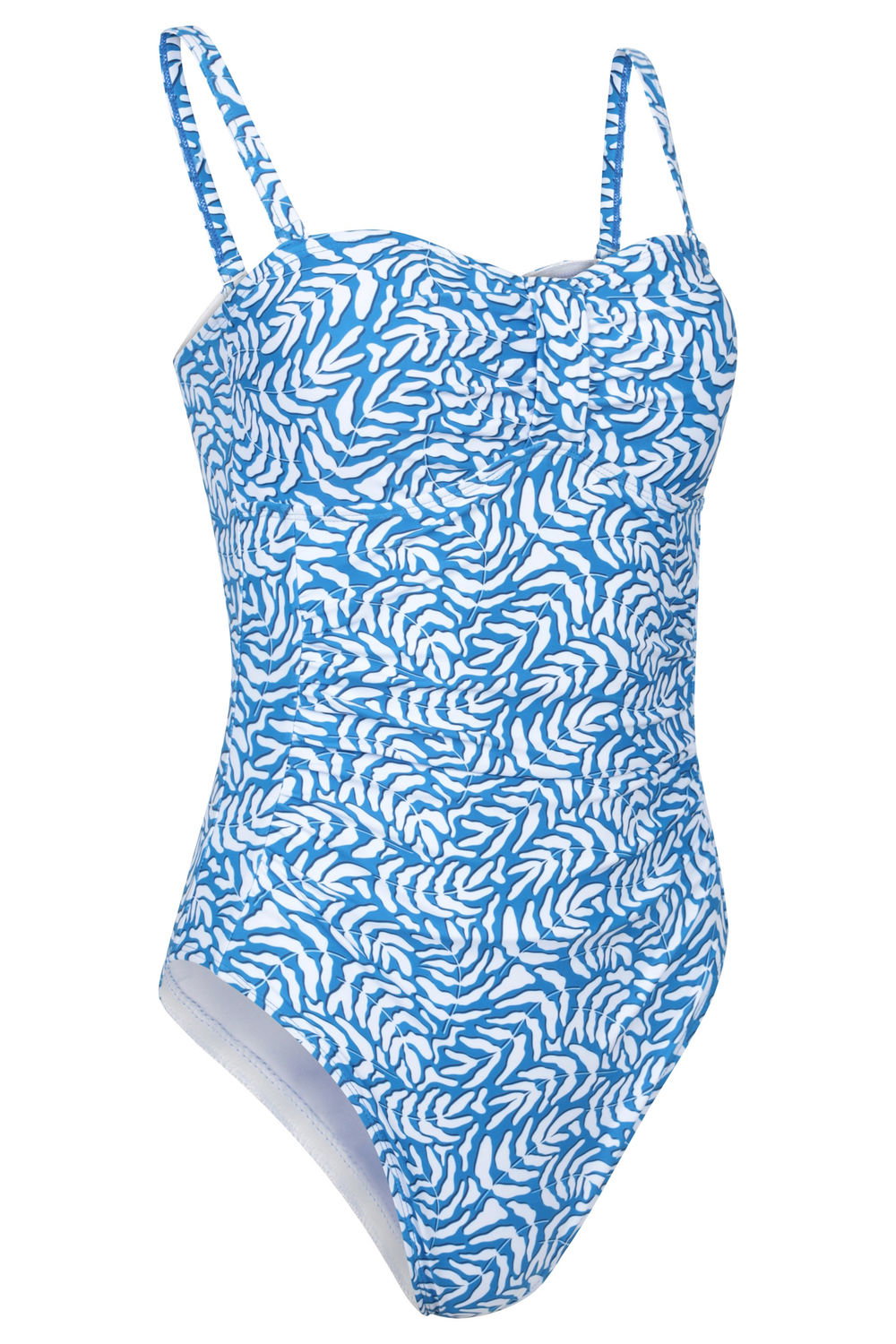 Blue Resort Tummy Control Swimsuit, Image 3 of 3