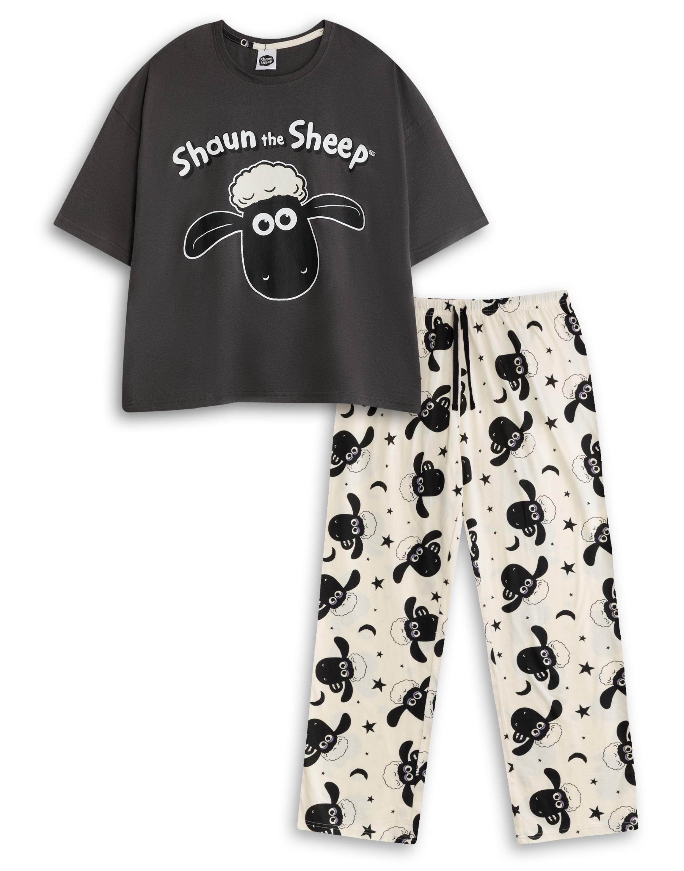 Grey Shaun The Sheep Character XX-Large Pyjama Set, Image 1 of 6