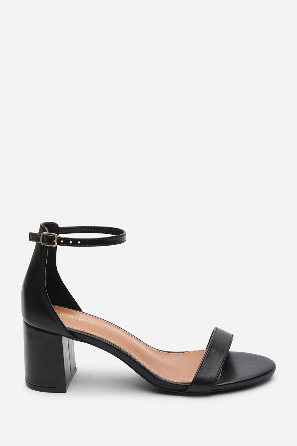Black Beacon Ankle Strap Block Heel Sandals, Image 2 of 6