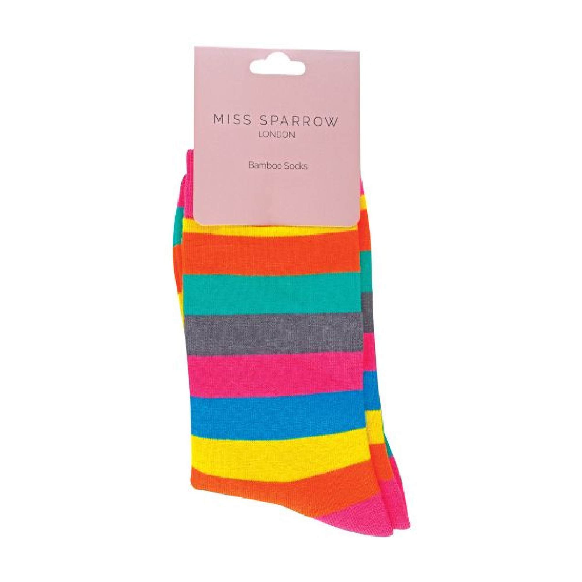 Multi 1 Pack Ladies Novelty Patterned Bamboo Socks, Image 5 of 5